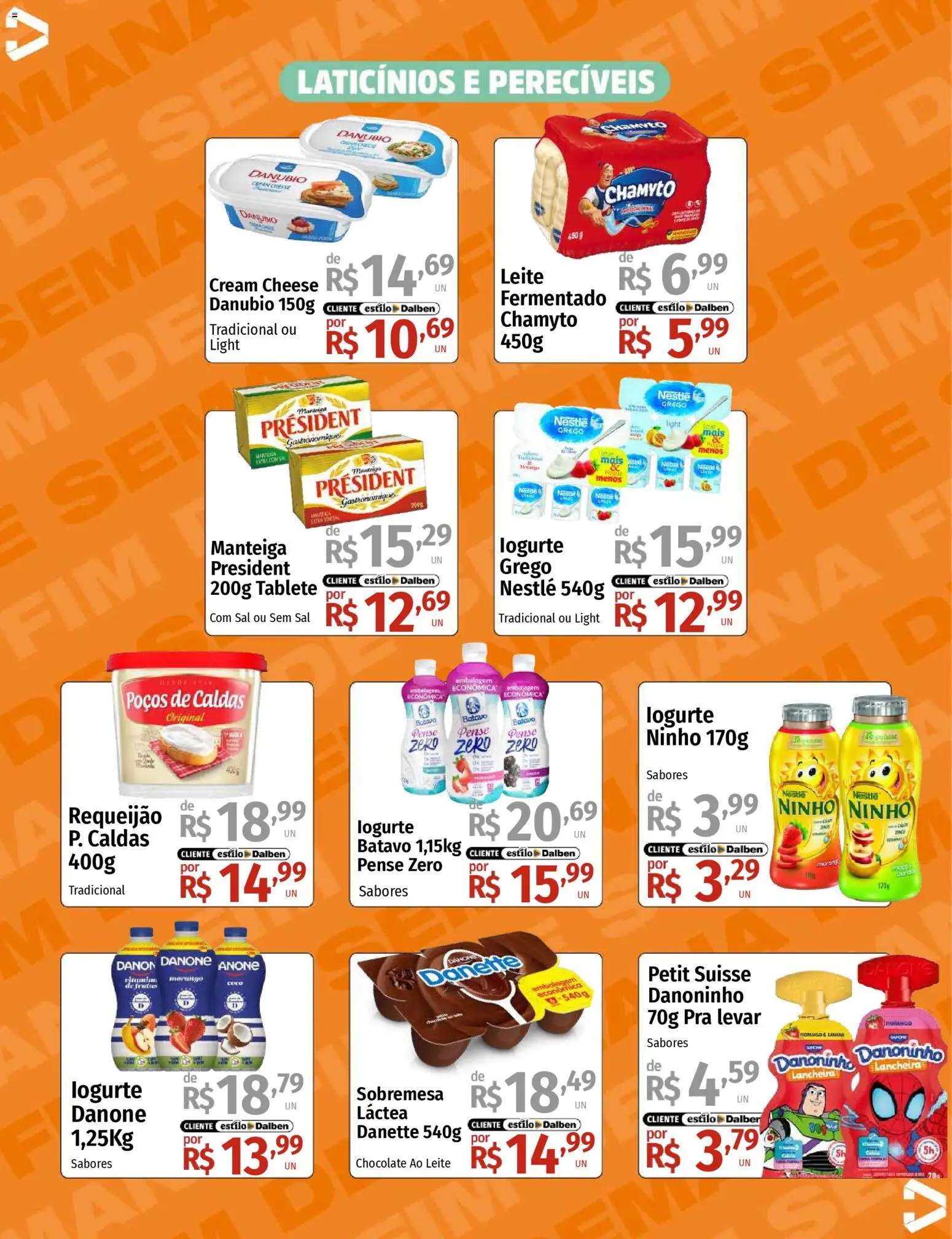 Supermercado Dalben Folheto - válido de 24.10.2025 | Página: 10 | Produtos: Lancheira, Manteiga, Cream cheese, Requeijão