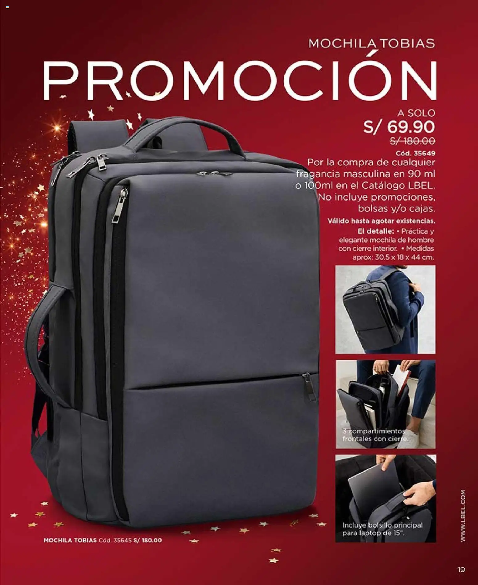 Catálogo L'Bel válido desde 14.11.2025 | Página: 19 | Productos: Mochila, Fragancia