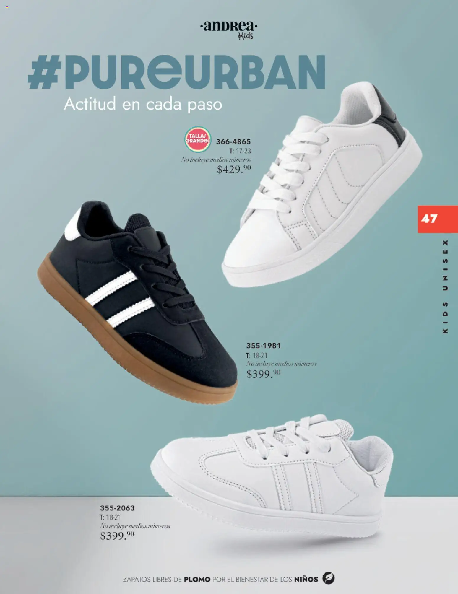 Nuevas ofertas de Andrea válidas en toda la República Mexicana desde el 26.11.2025. ¡Encuentra las mejores ofertas en Andrea catálogo Infantil Kids! | Página: 46 | Productos: Zapatos