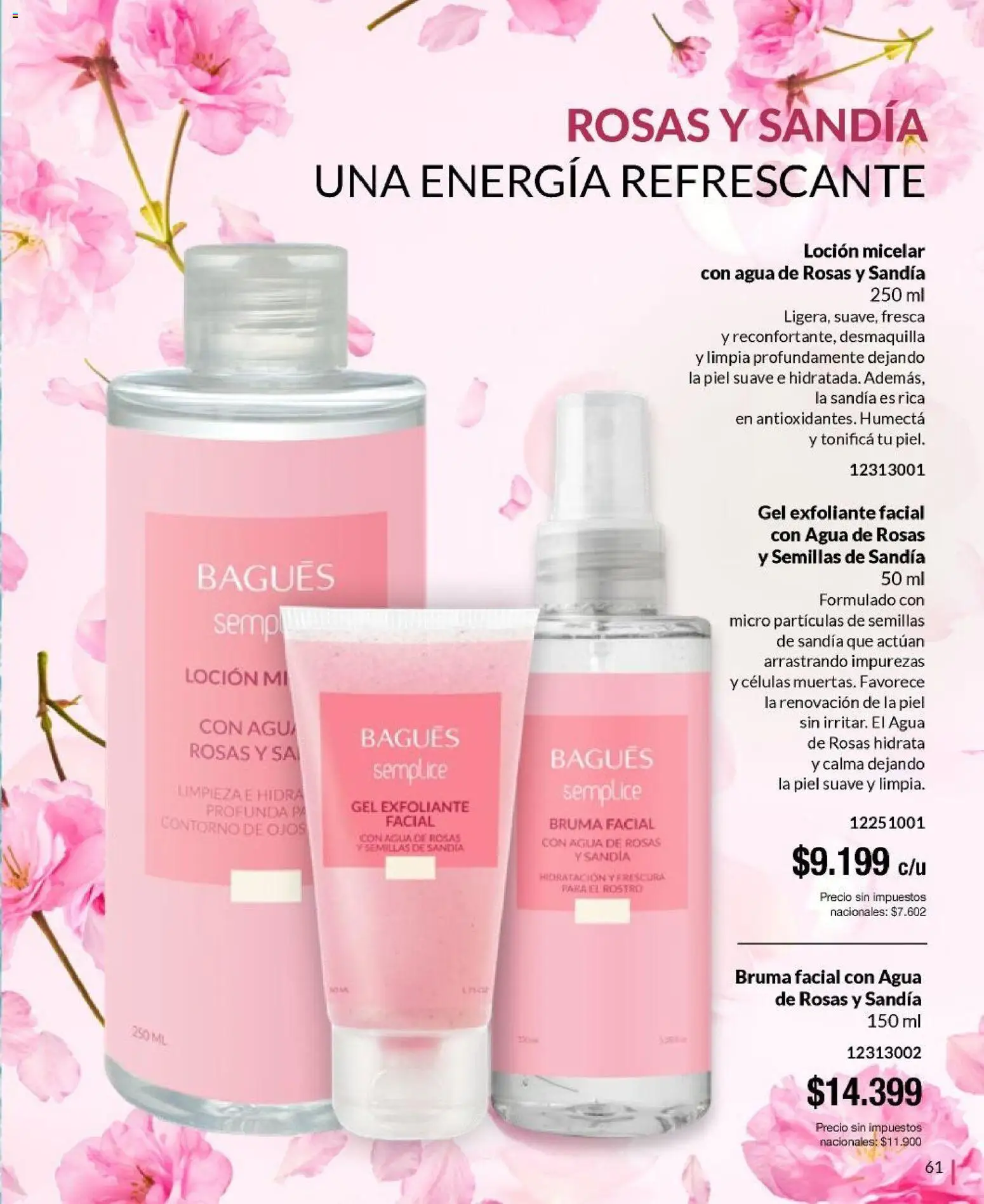 Bagués - Catálogo │ válido desde el 09.02.2026 | Página: 61 | Productos: Contorno de ojos, Exfoliante facial, Contorno, Agua