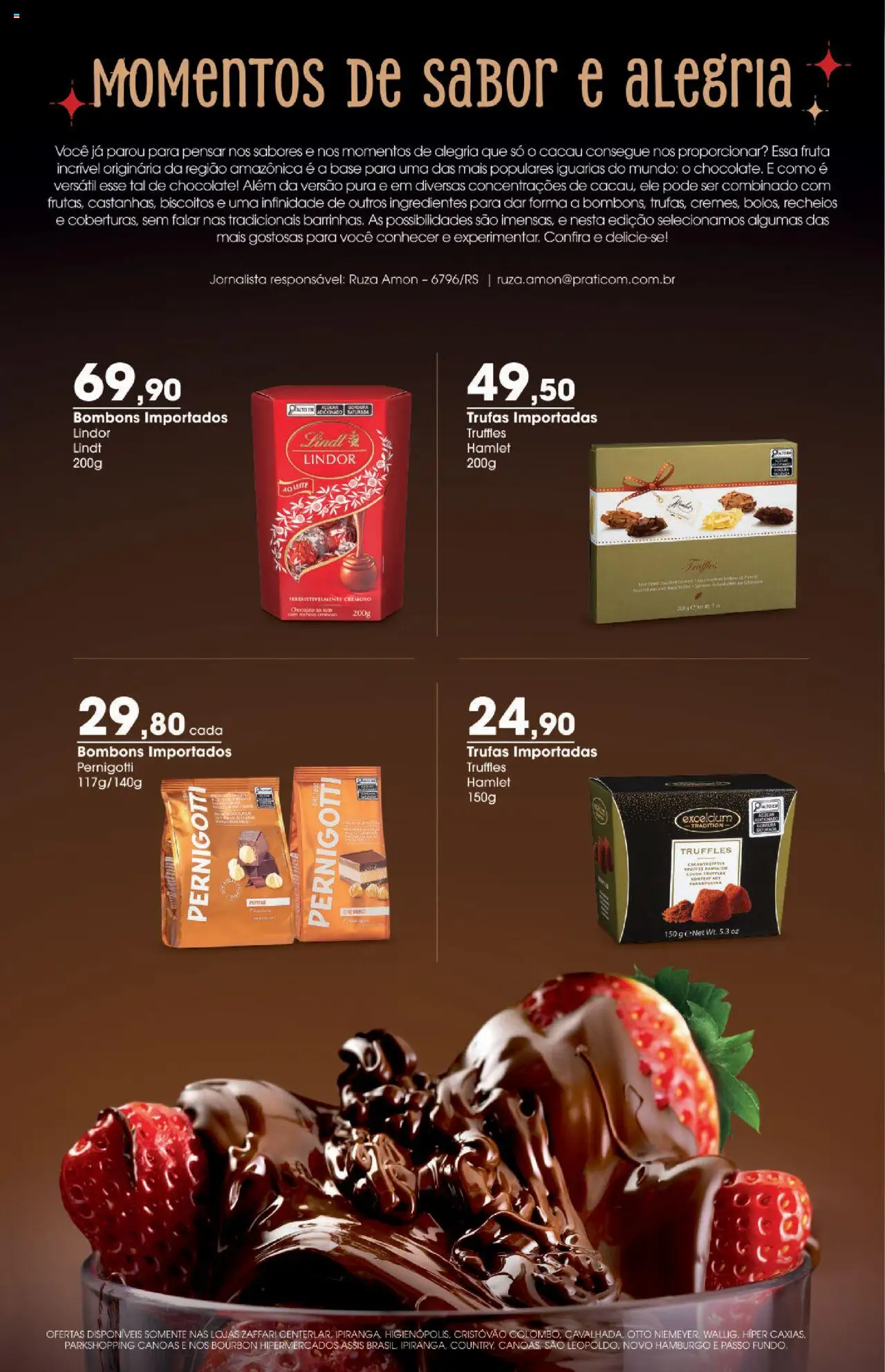 Zaffari Folheto - válido de 17.07.2025 | Página: 2 | Produtos: Chocolate, Base, Bourbon, Biscoitos