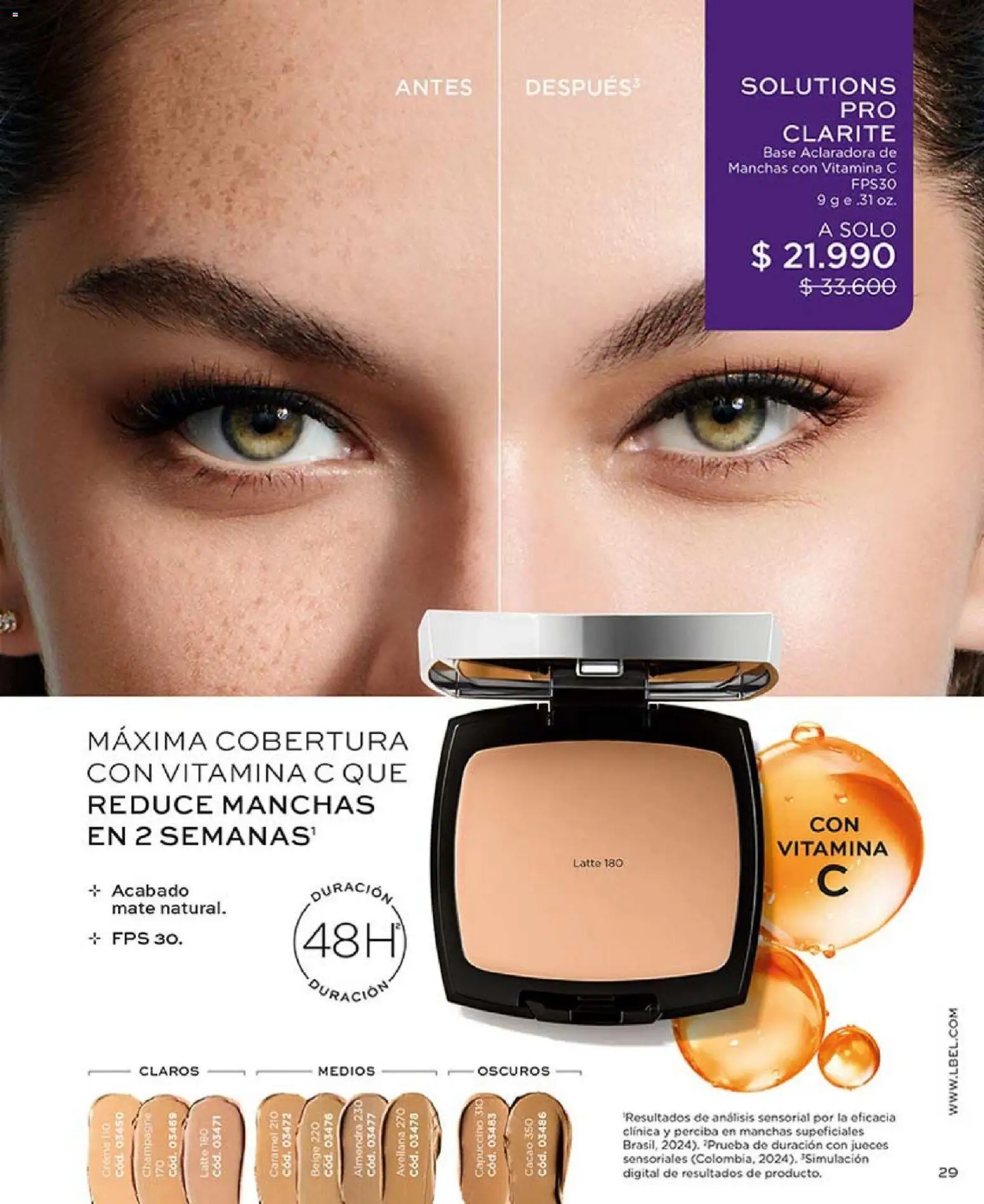 Catálogo L'Bel Campaña 1 │ válido desde el 01.01.2026 | Página: 29 | Productos: Almendra, Cacao, Mate, Base