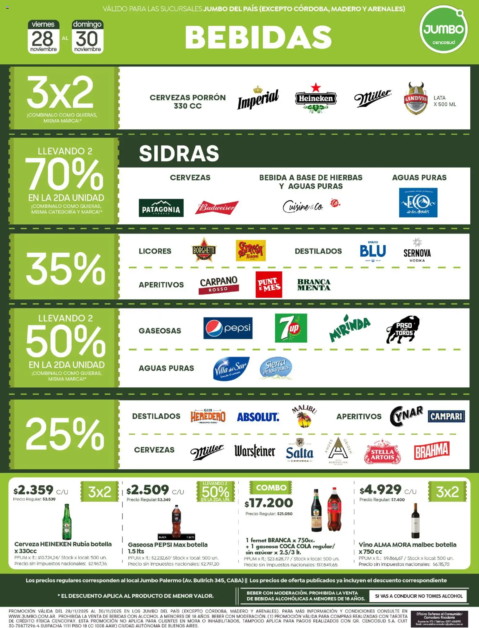 Jumbo ofertas │ válido desde el 28.11.2025 | Página: 6 | Productos: Vodka, Botella, Azucar, Fernet