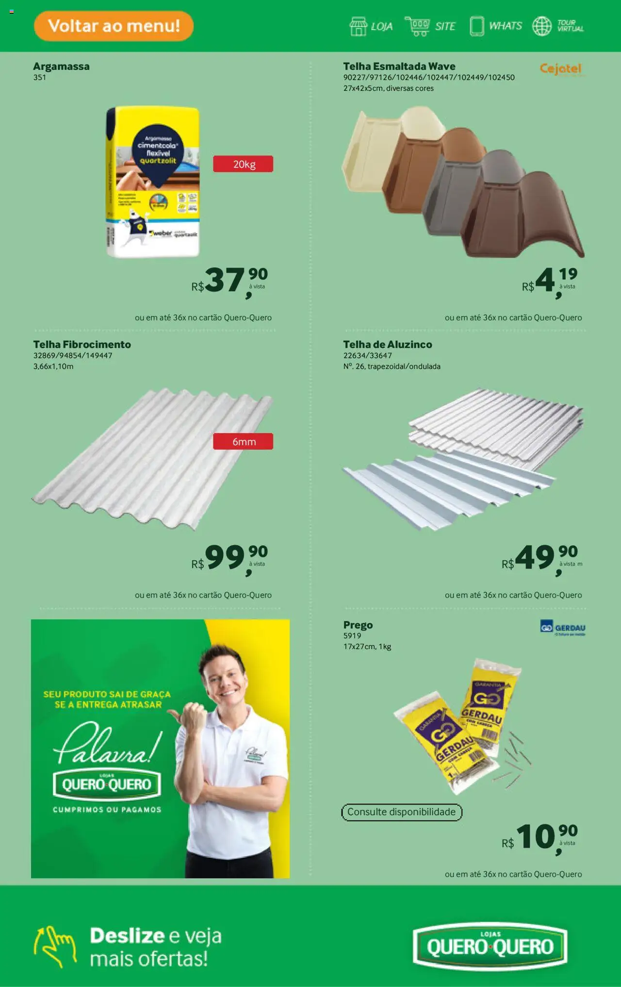 Lojas Quero-Quero Folheto - válido de 16.09.2025 | Página: 19 | Produtos: Argamassa, Cejatel