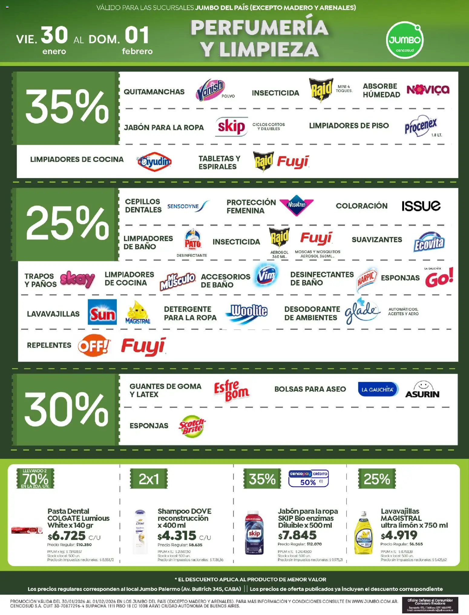 Jumbo - Ofertas | Mendoza │ válido desde el 30.01.2026 | Página: 7 | Productos: Desinfectante, Cocina, Jabón, Quitamanchas