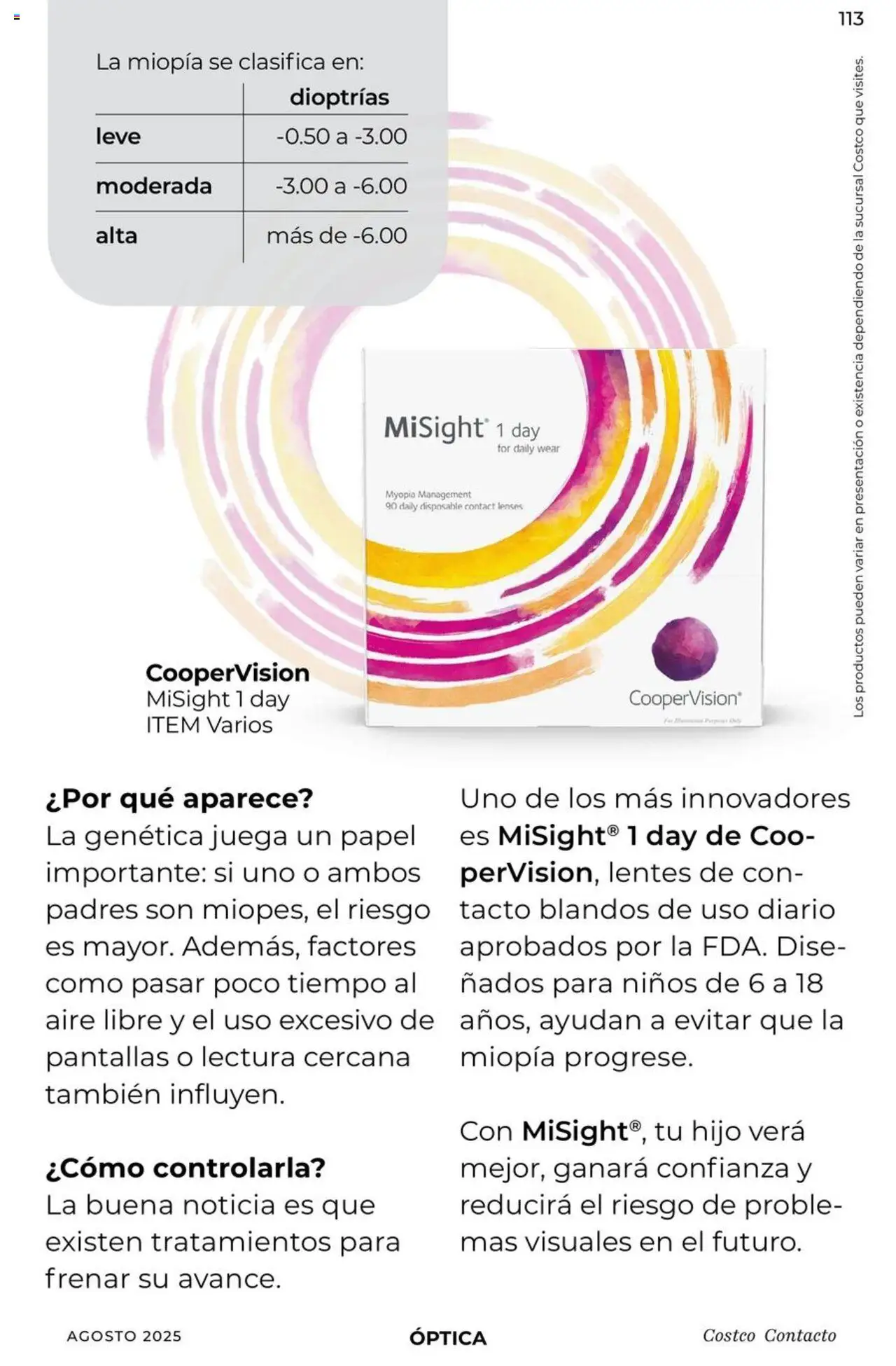 Nuevas ofertas de Costco válidas en toda la República Mexicana desde el 07.08.2025. ¡Encuentra las mejores ofertas en Costco - Catálogo Agosto! | Página: 113 | Productos: Lentes, Pantallas