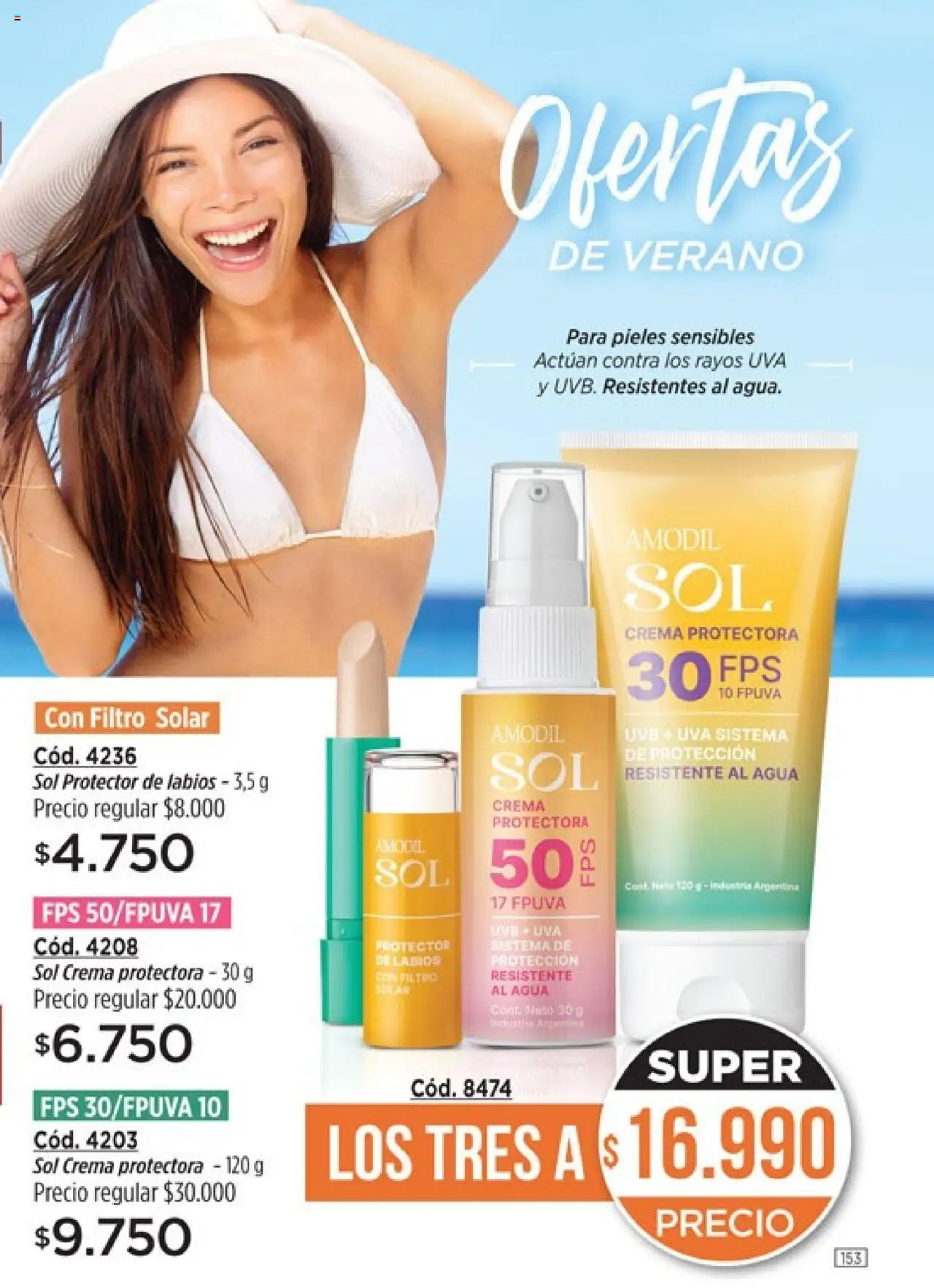 Catálogo Amodil Campaña 17/2025 │ válido desde el 14.10.2025 | Página: 153 | Productos: Agua, Uva, Crema