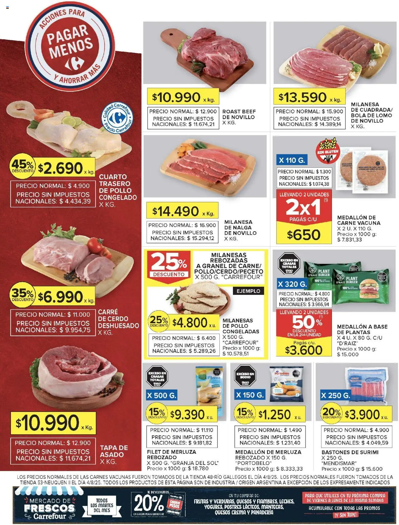 Carrefour ofertas │ válido desde el 12.08.2025 | Página: 17 | Productos: Pollo, Cerdo, Té, Crema