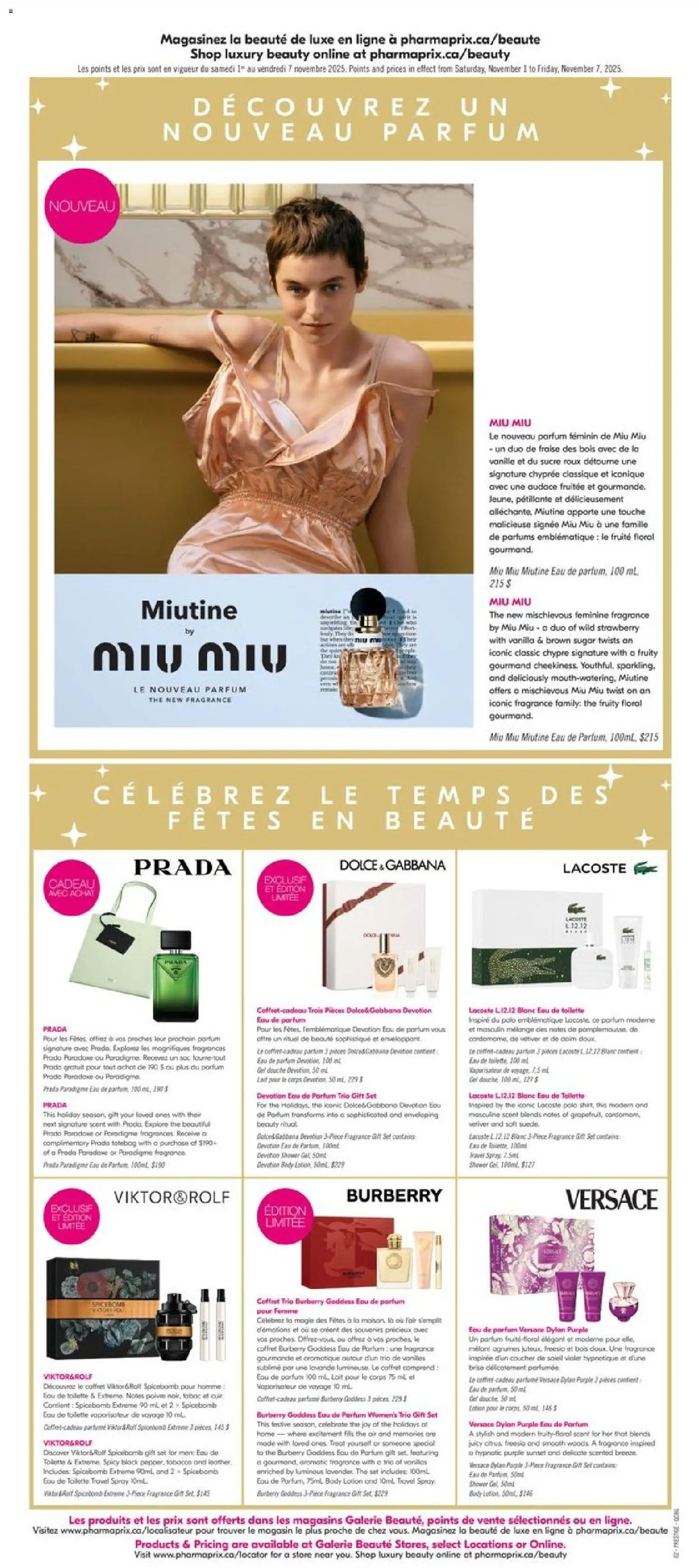 Pharmaprix flyer valid from 01.11.2025 | Page: 15 | Products: Gin, Perfume, Fragrance, Shower