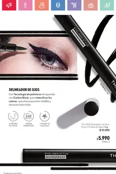 Oriflame catálogo │ válido desde el 23.08.2025 | Página: 22 | Productos: Agua, Delineador de ojos, Delineador