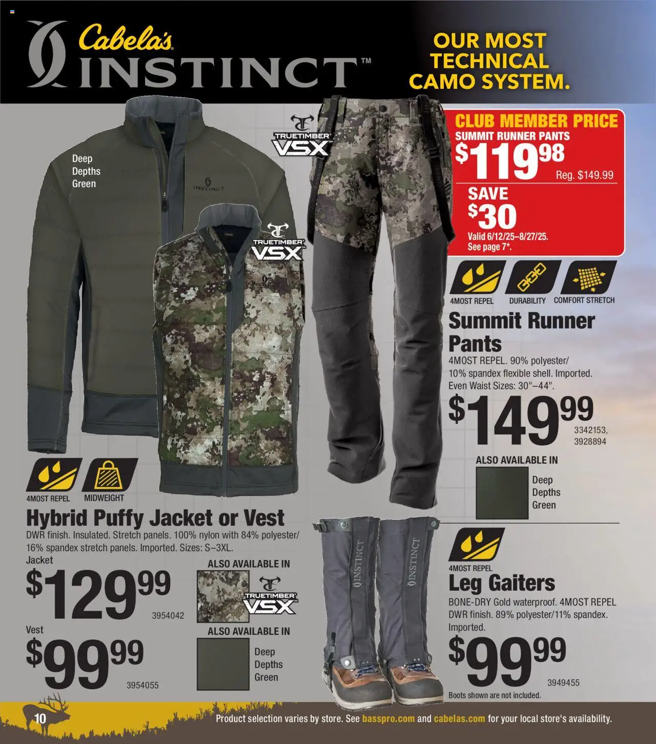 Cabela's Big Game Hunting 25 - valid from 12.06.2025 | Page: 10 | Products: Vest, Jacket, Pants, Boots