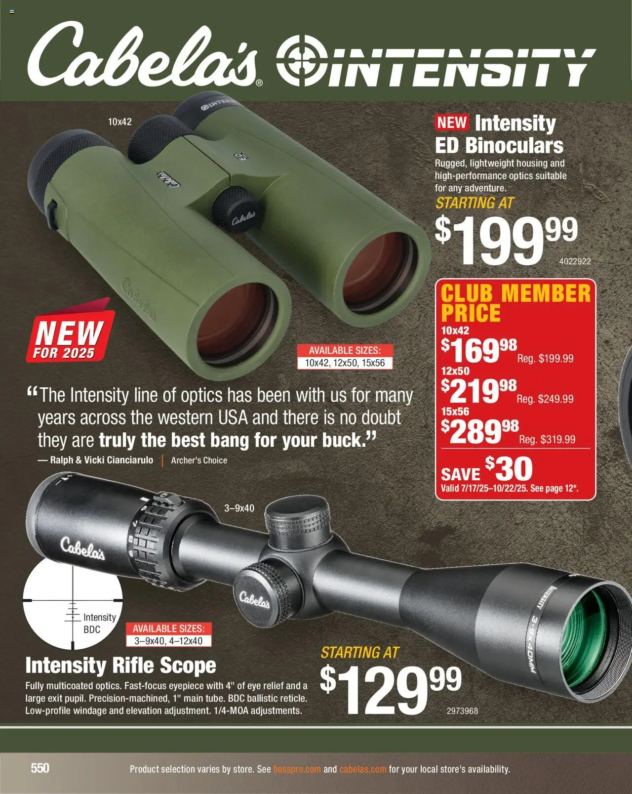 Cabela's Hunting Master 25 - valid from 11.08.2025 | Page: 550 | Products: Rifle