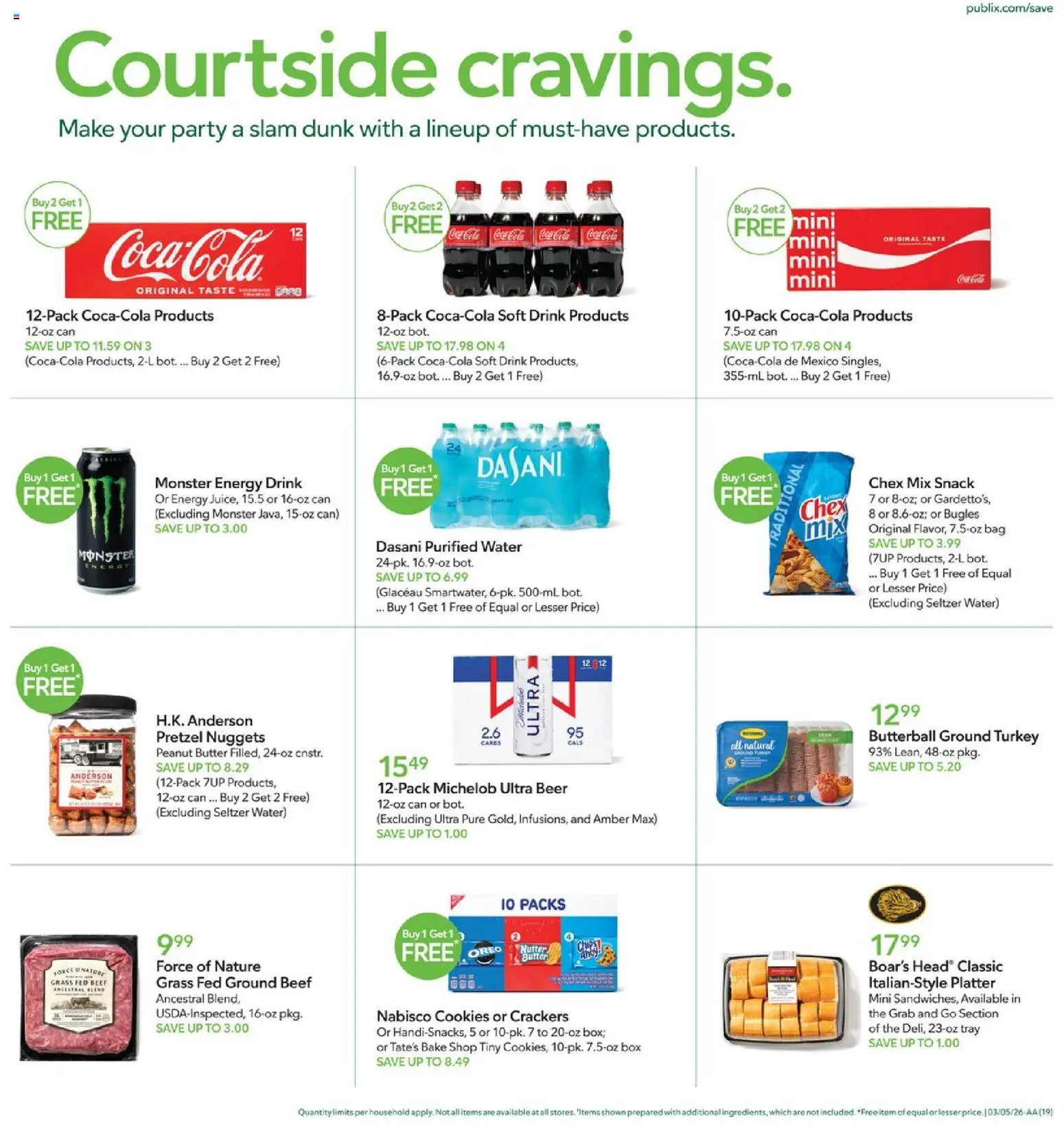 Publix Weekly Ad - valid from 04.03.2026 | Page: 19 | Products: Box, Beer, Water, Bag