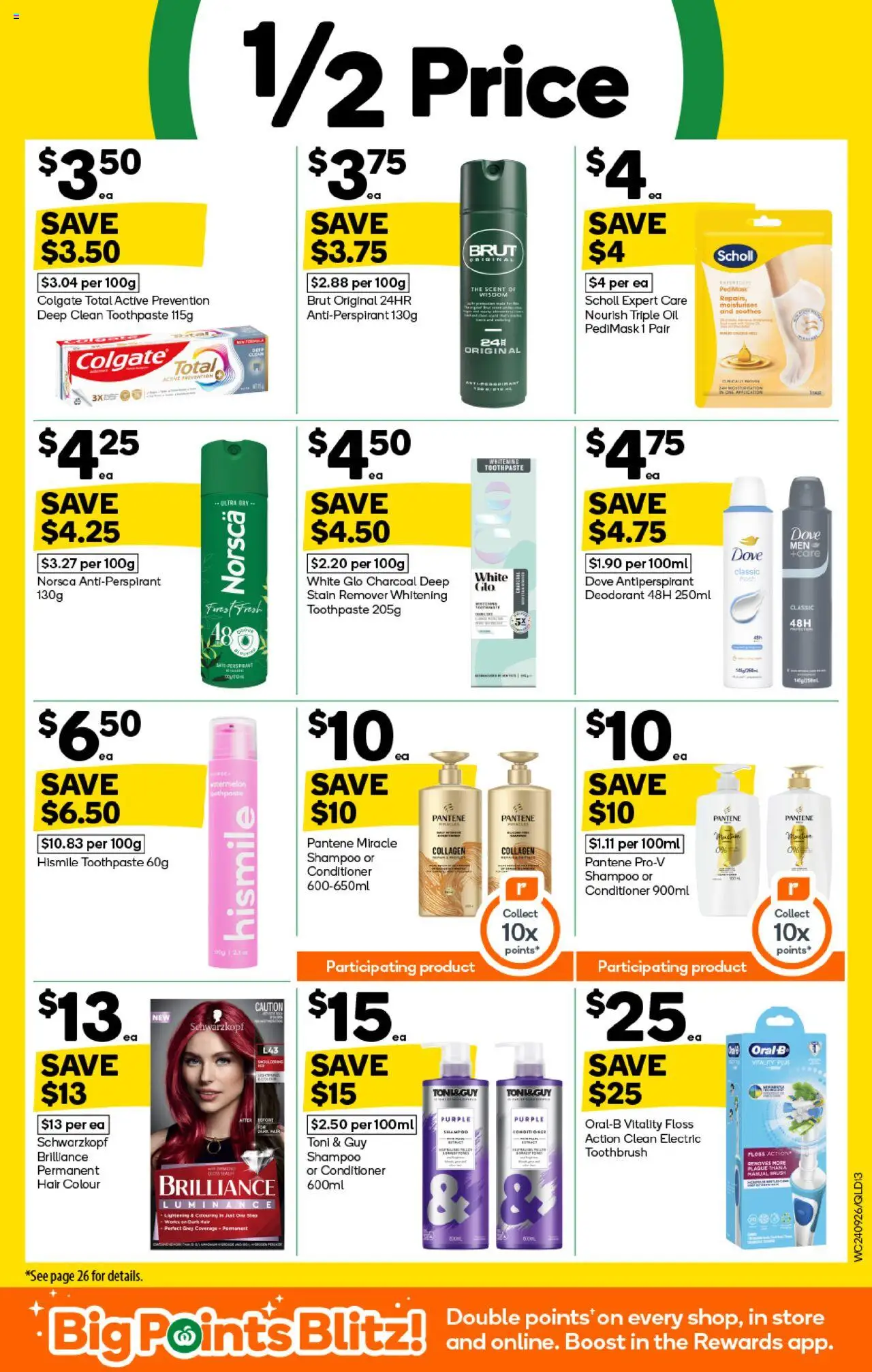 Woolworths catalogue - valid from 24.09.2025 | Page: 13 | Products: Conditioner, Hair colour, Antiperspirant, Watermelon