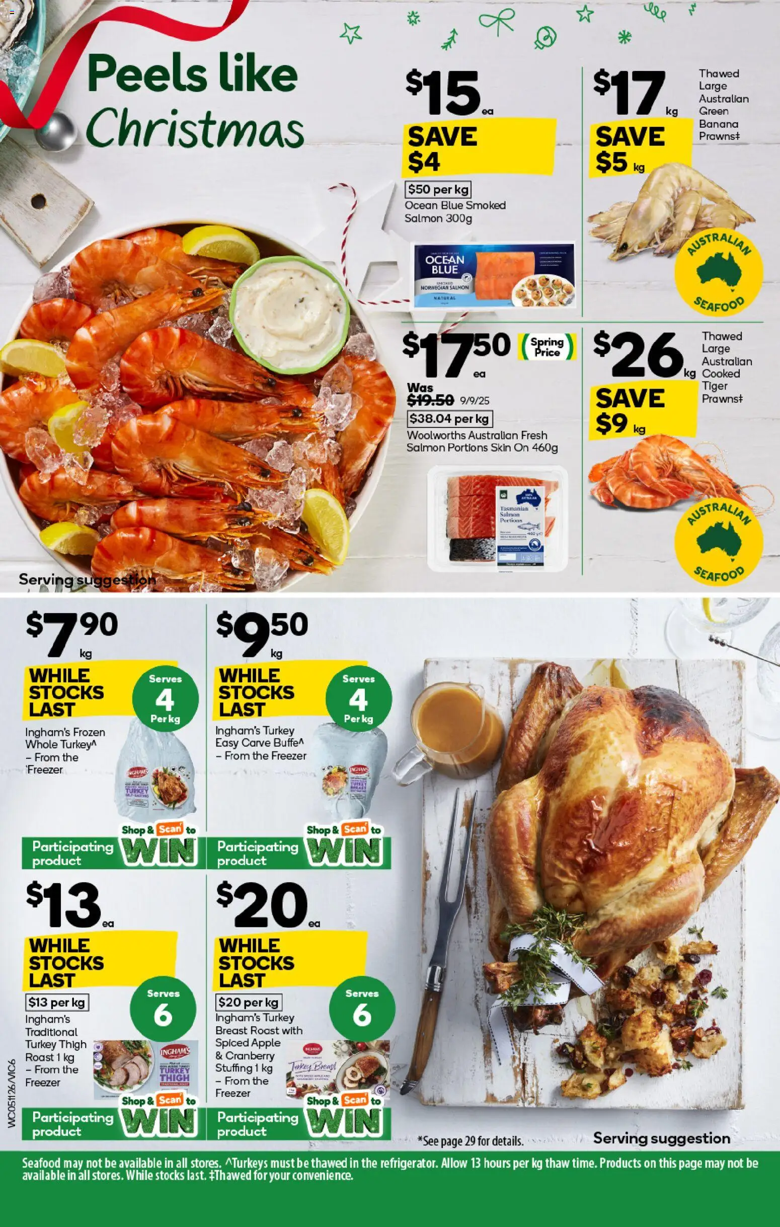 Woolworths catalogue - valid from 05.11.2025 | Page: 6 | Products: Bread, Salmon, Seafood, Freezer