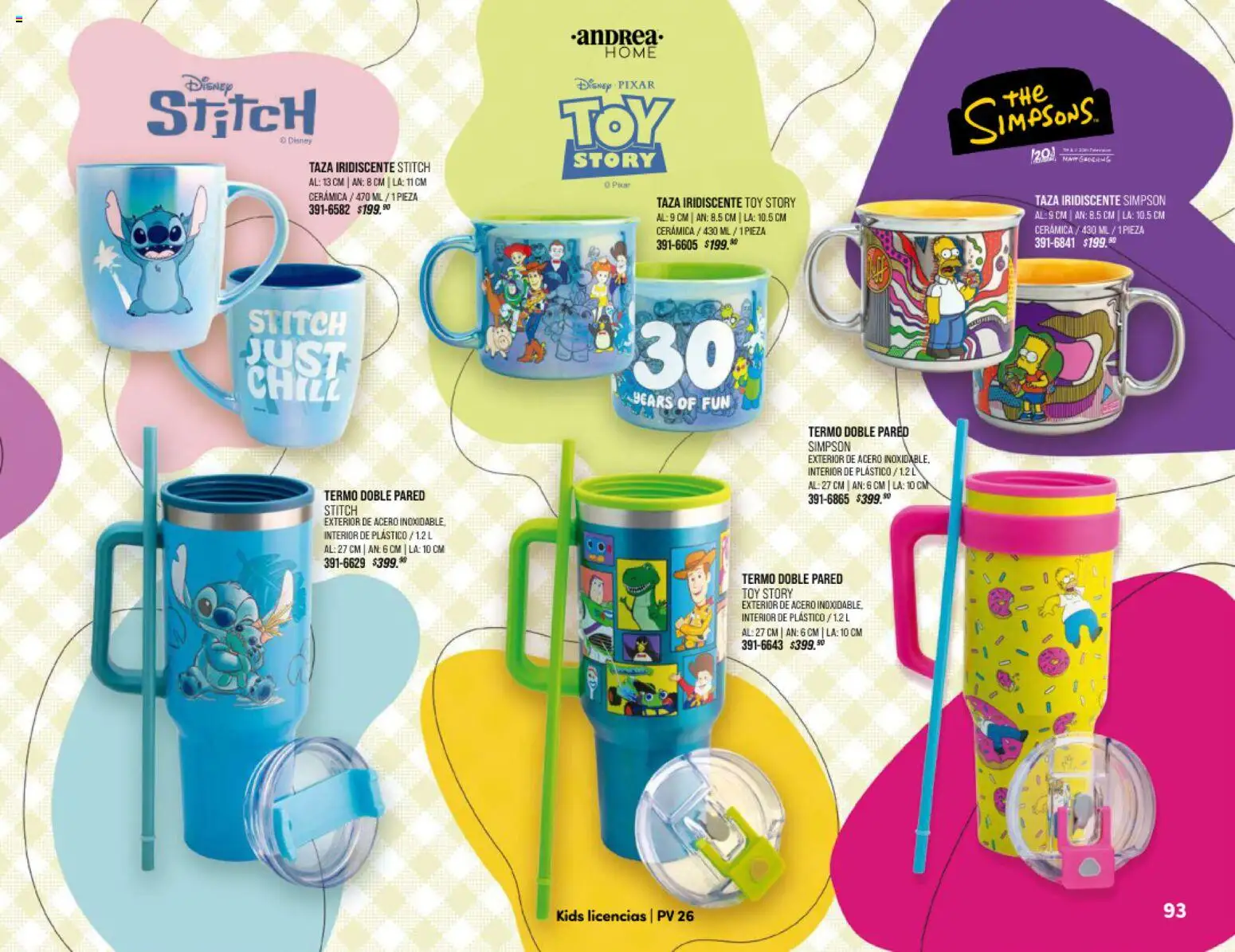 Nuevas ofertas de Andrea válidas en toda la República Mexicana desde el 25.01.2026. ¡Encuentra las mejores ofertas en Andrea catálogo Home! | Página: 93 | Productos: Taza, Termo