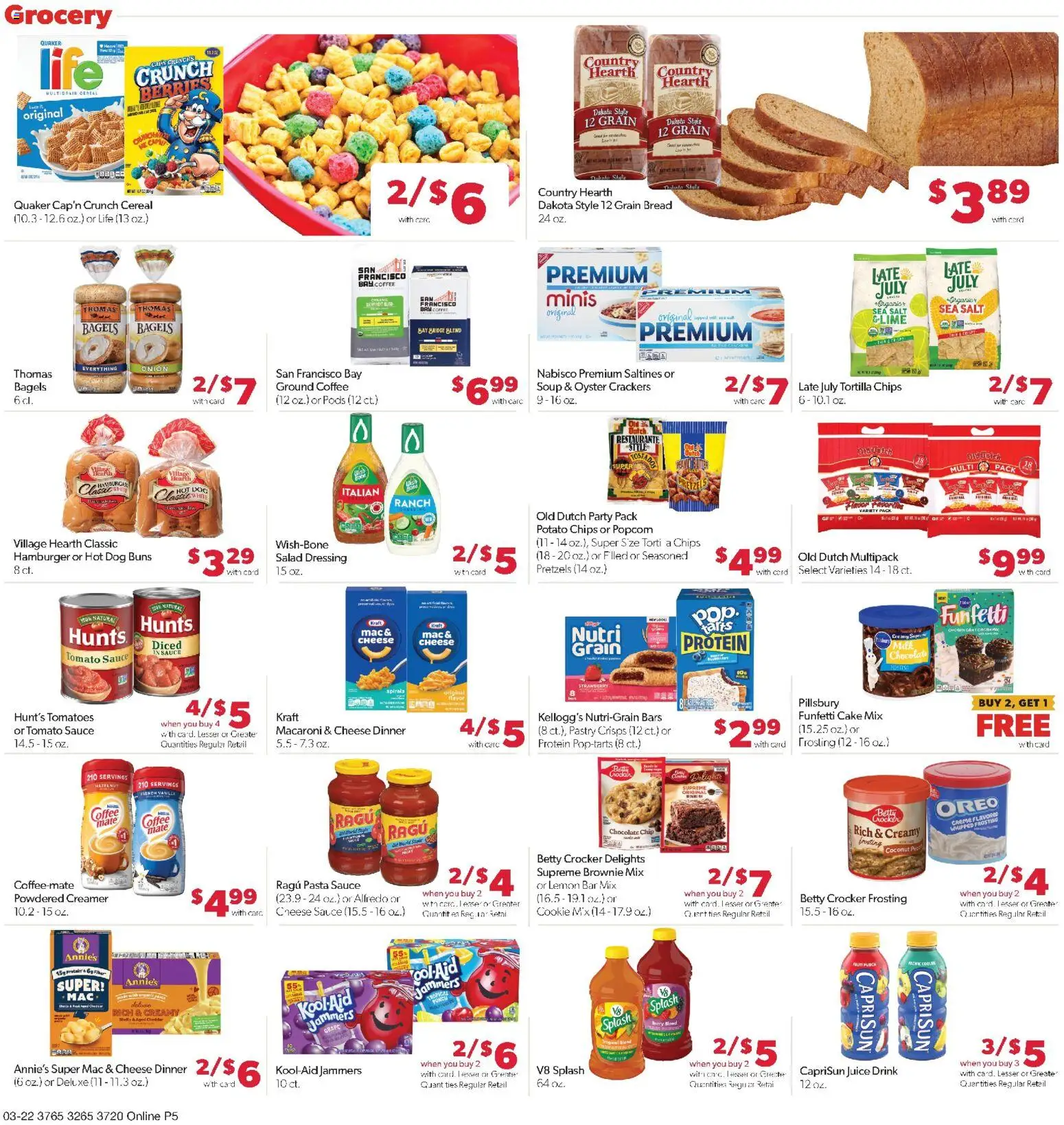 Family Fare Weekly Ad - NE - valid from 22.03.2026 | Page: 10 | Products: Cheese, Bread, Chocolate, Pasta