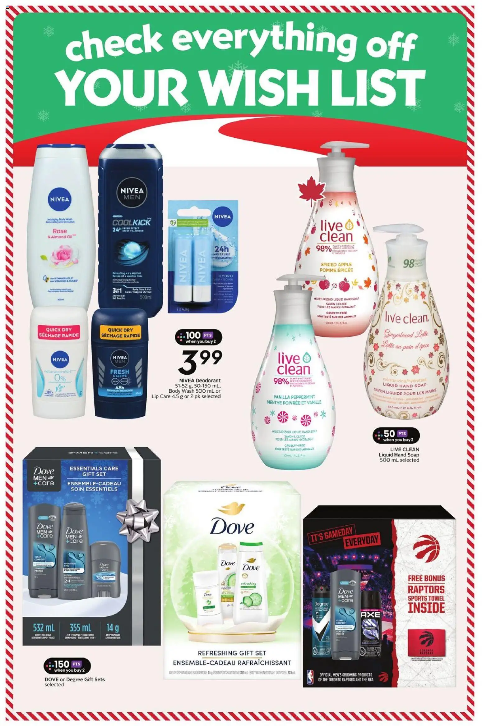 Safeway flyer valid from 20.11.2025 | Page: 21 | Products: Soap, Body wash, Deodorant, Oil