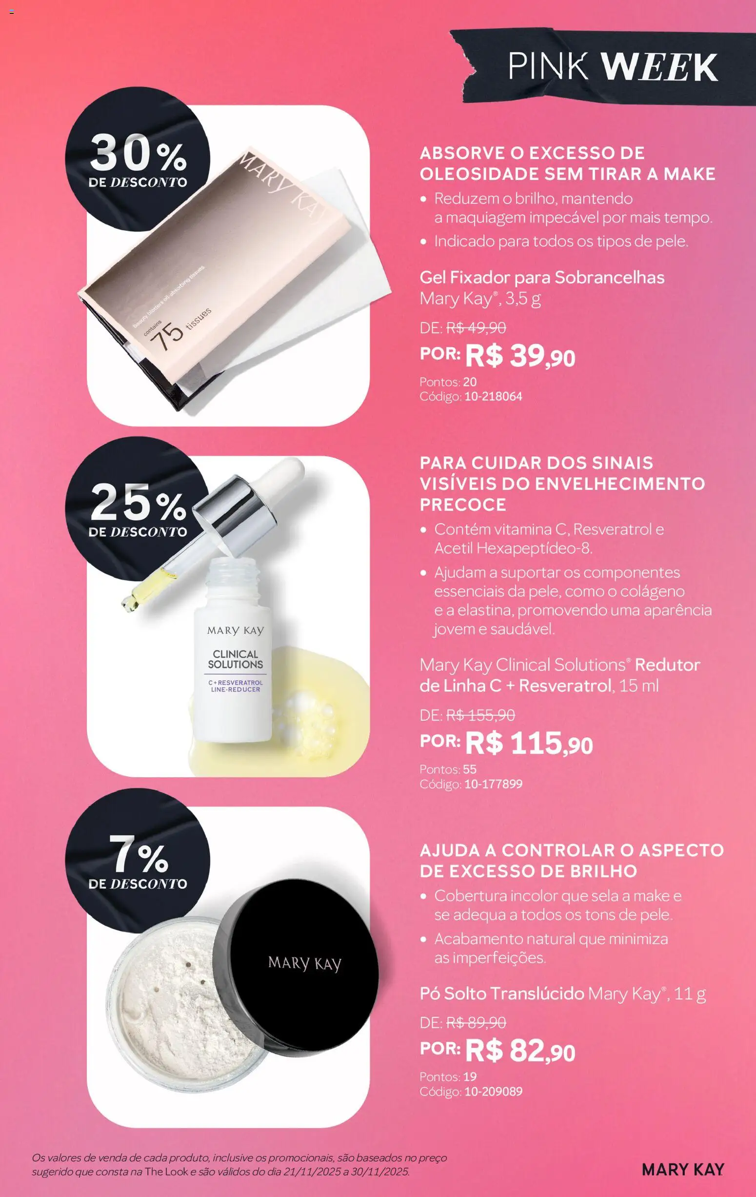 Mary Kay Folheto - válido de 21.11.2025 | Página: 3 | Produtos: Colágeno, Maquiagem, Pó, Fixador