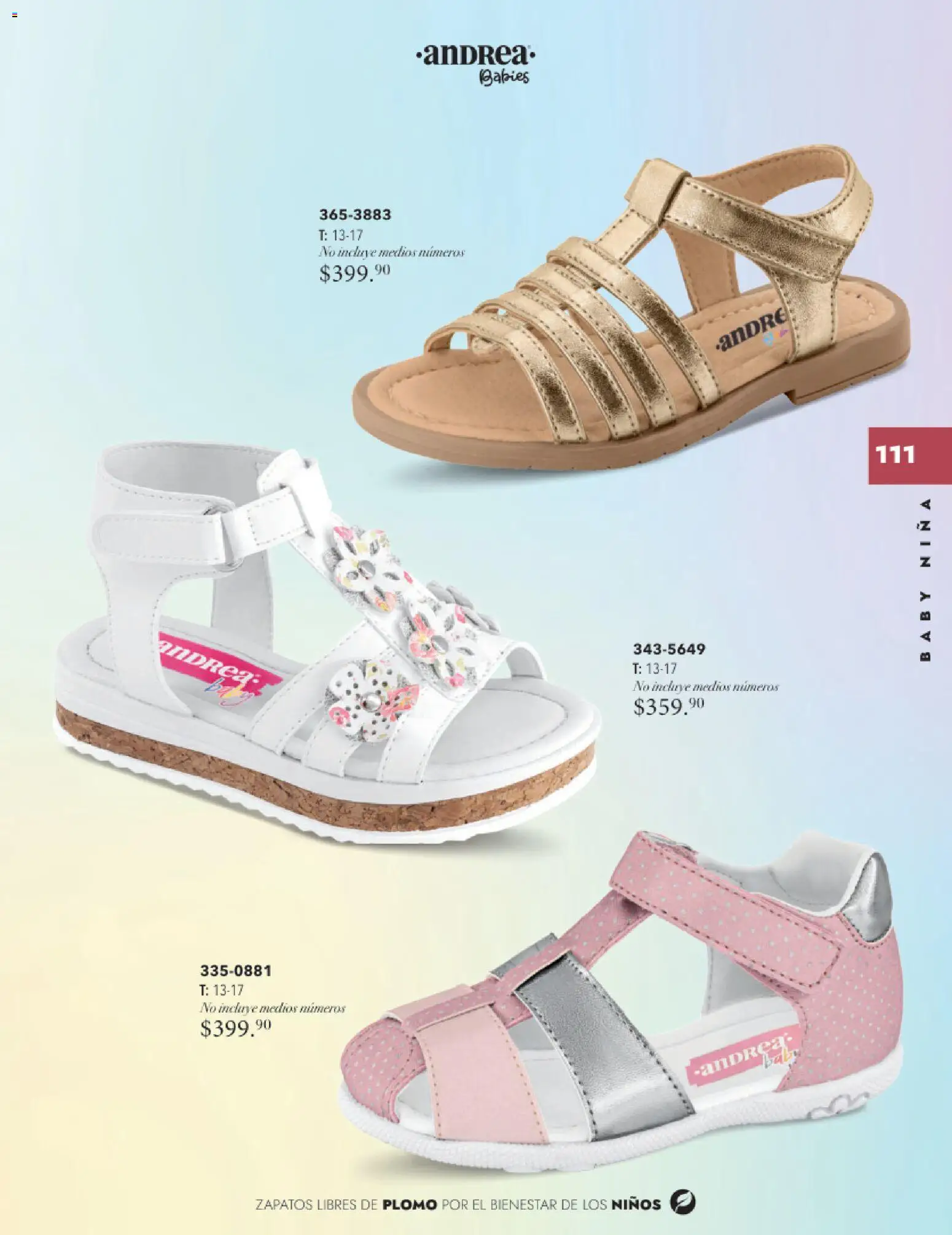 Nuevas ofertas de Andrea válidas en toda la República Mexicana desde el 26.11.2025. ¡Encuentra las mejores ofertas en Andrea catálogo Infantil Baby otoño 2025! | Página: 23 | Productos: Zapatos