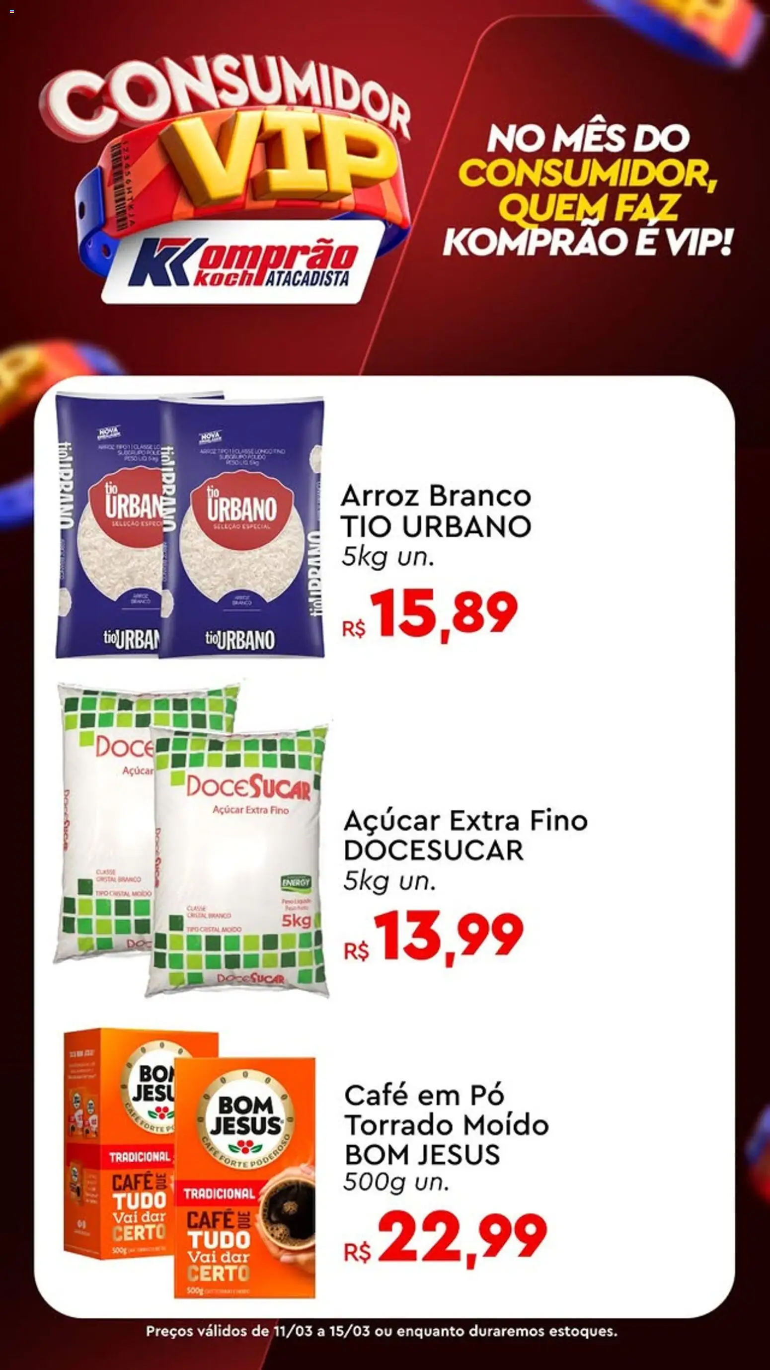 Komprao Atacadista Folheto - válido de 11.03.2026 | Página: 9 | Produtos: Pó, Café, Arroz, Açúcar