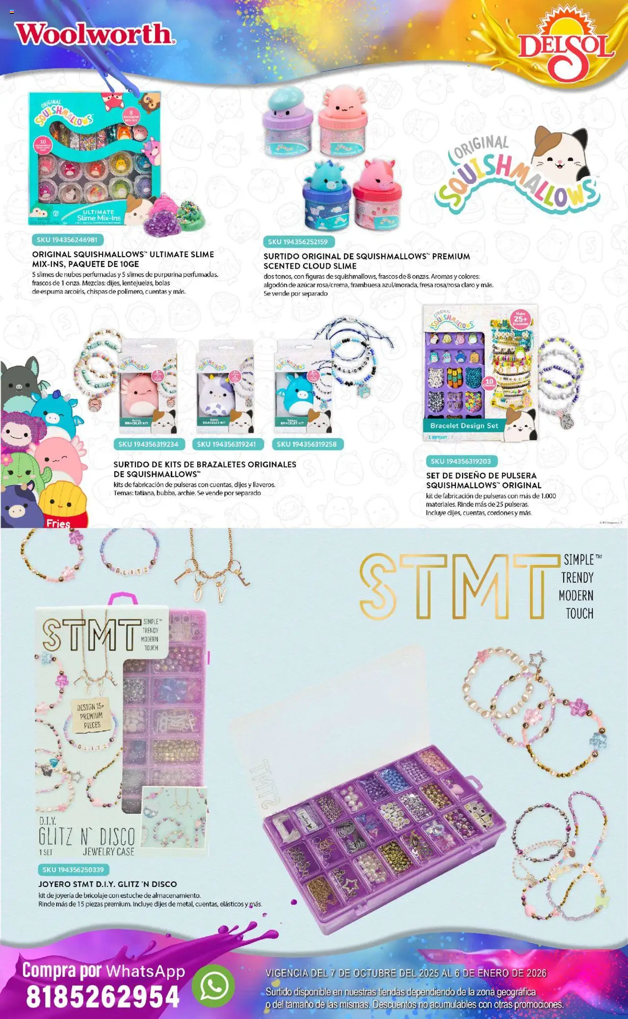 Nuevas ofertas de Del Sol y Woolworth válidas en toda la República Mexicana desde el 07.10.2025. ¡Encuentra las mejores ofertas en Del Sol y Woolworth - Catálogo Castillo Del Juguete! | Página: 107 | Productos: Fresa, Disco, Algodón, Cordones