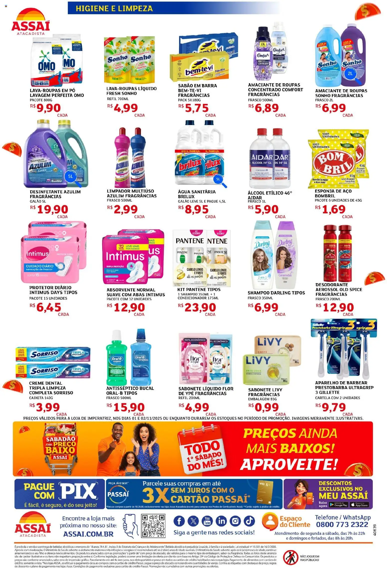 Assaí Atacadista Folheto - válido de 06.12.2025 | Página: 4 | Produtos: Azulim, Roupas, Baixo, Aparelho de barbear