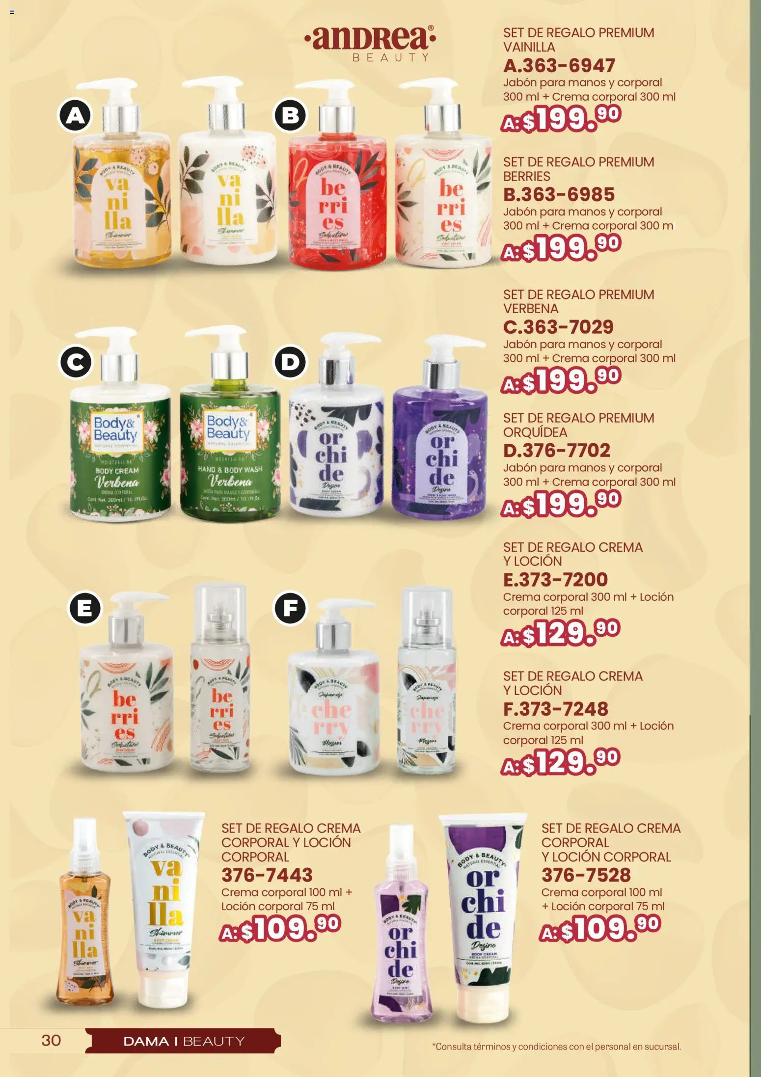 Nuevas ofertas de Andrea válidas en toda la República Mexicana desde el 25.01.2026. ¡Encuentra las mejores ofertas en Andrea catálogo San Vatentín! | Página: 30 | Productos: Crema, Body, Crema corporal, Jabón