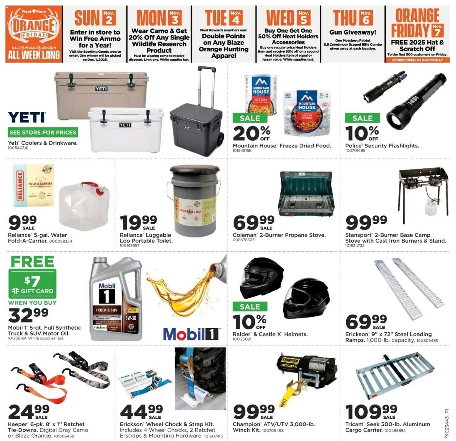 Mills Fleet Farm Hunt Week Rapid City - valid from 30.10.2025 | Page: 21 | Products: Ratchet, Hat, Stove, Gun
