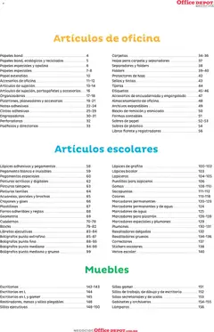 Vista previa de Office Depot catálogo 2026, nuevo folleto de la tienda, válido en México a partir del 12.01.2026 | Página: 3 | Productos: Sacapuntas, Agua, Pizarrón, Escritorio