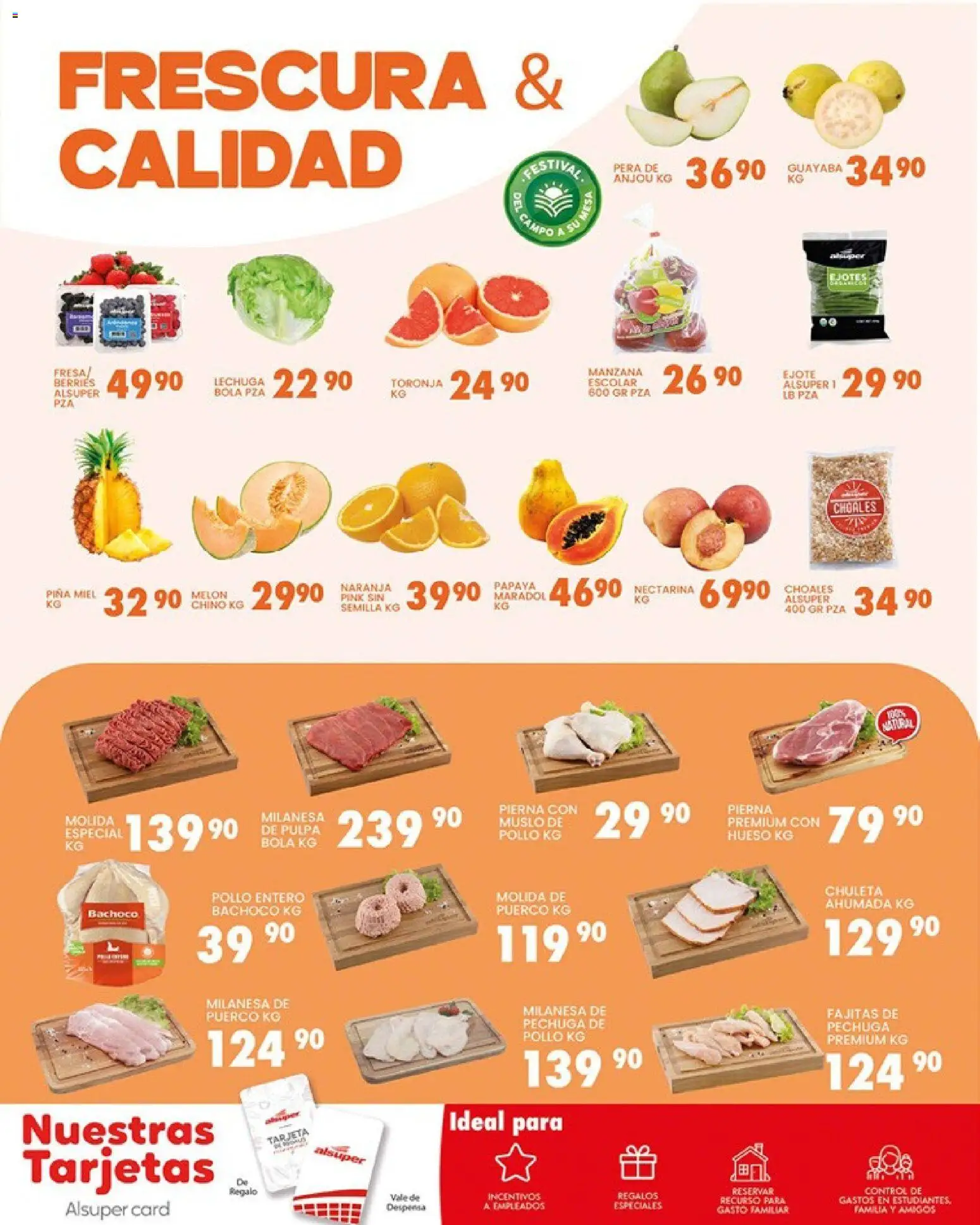 Nuevas ofertas de Alsuper válidas en toda la República Mexicana desde el 17.02.2026. ¡Encuentra las mejores ofertas en Alsuper folleto Laguna! | Página: 6 | Productos: Pollo, Fresa, Milanesa, Piña