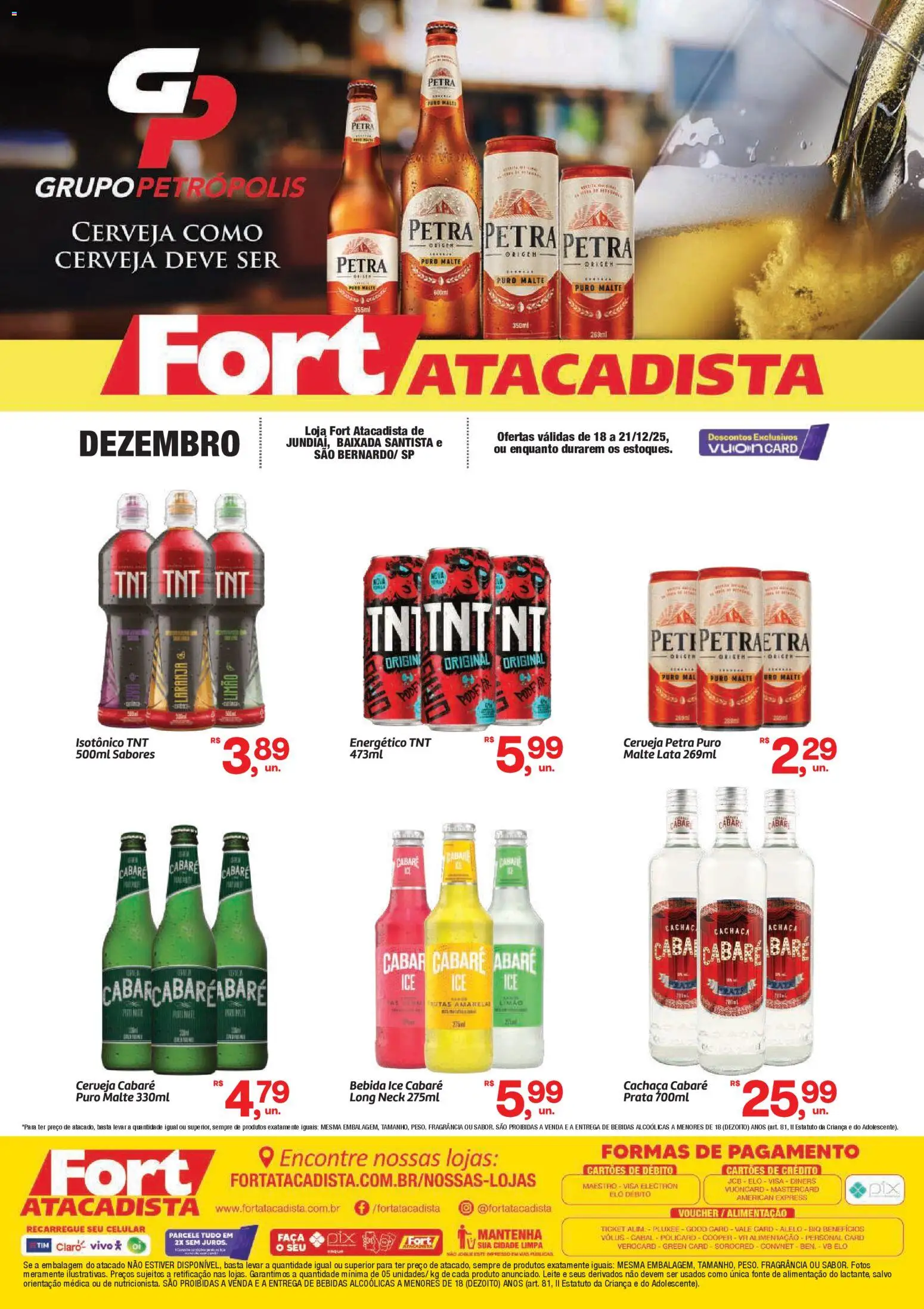 Fort Atacadista Folheto - válido de 18.12.2025 | Página: 1 | Produtos: Celular, Fragrância, Bebida, Isotônico