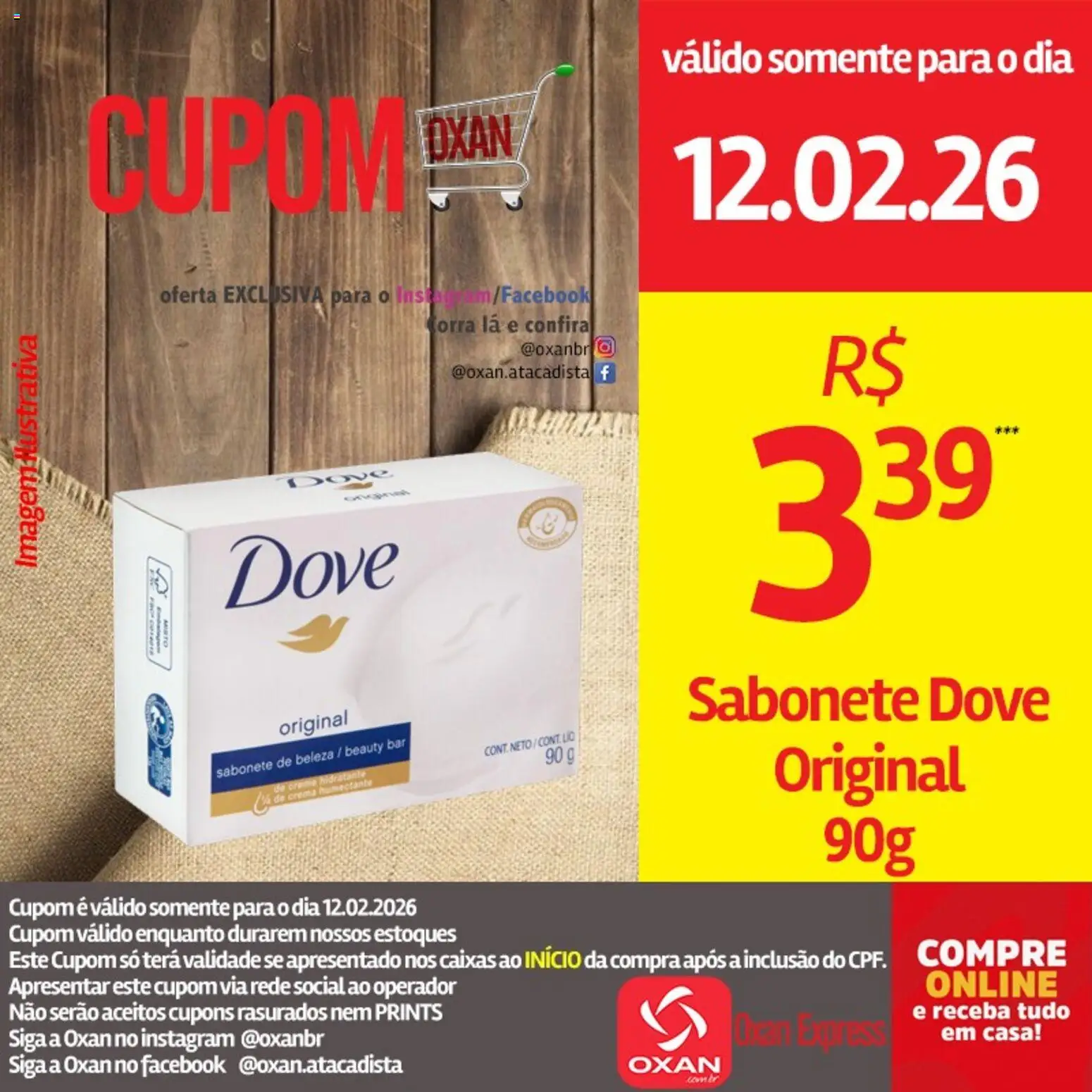 Oxan Atacadista Folheto - válido de 12.02.2026 | Página: 18 | Produtos: Sabonete, Dove