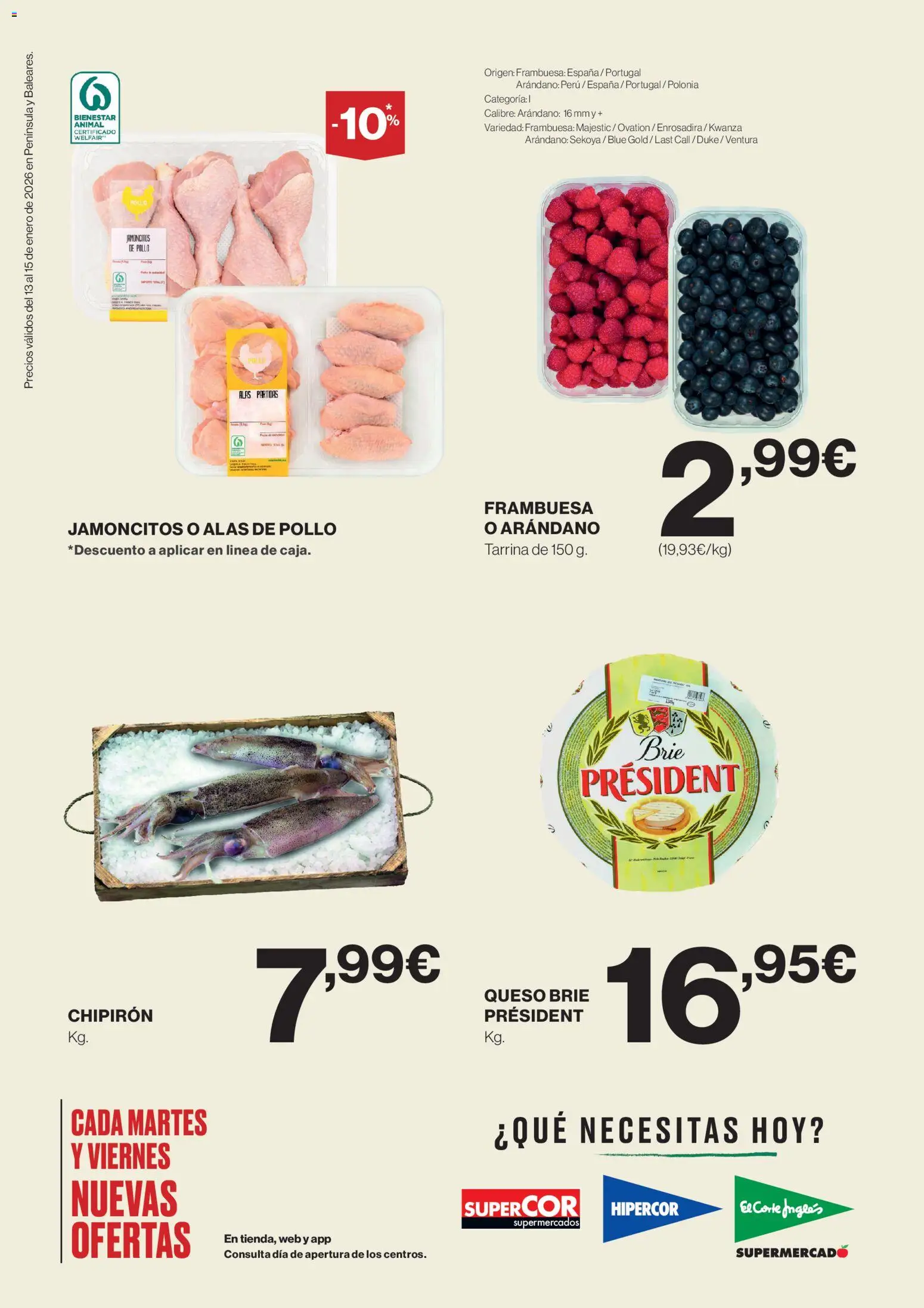 Nuevas ofertas de El Corte Inglés válidas en toda la República Mexicana desde el 13.01.2026. ¡Encuentra las mejores ofertas en El Corte Inglés catálogo! | Página: 2 | Productos: Pollo, Queso