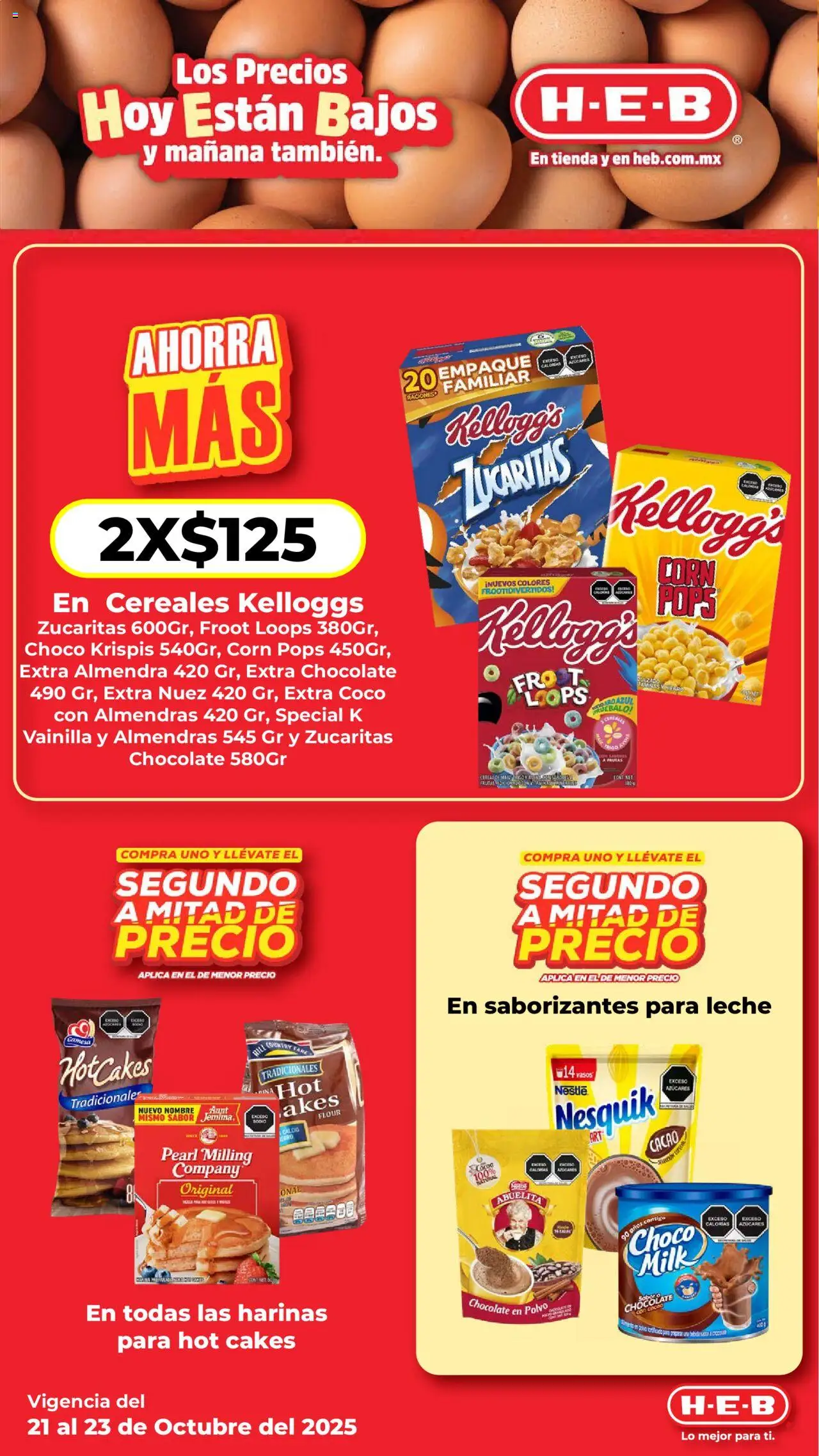 Nuevas ofertas de H-E-B válidas en toda la República Mexicana desde el 21.10.2025. ¡Encuentra las mejores ofertas en H-E-B folleto! | Página: 4 | Productos: Almendras, Almendra, Cacao, Vasos