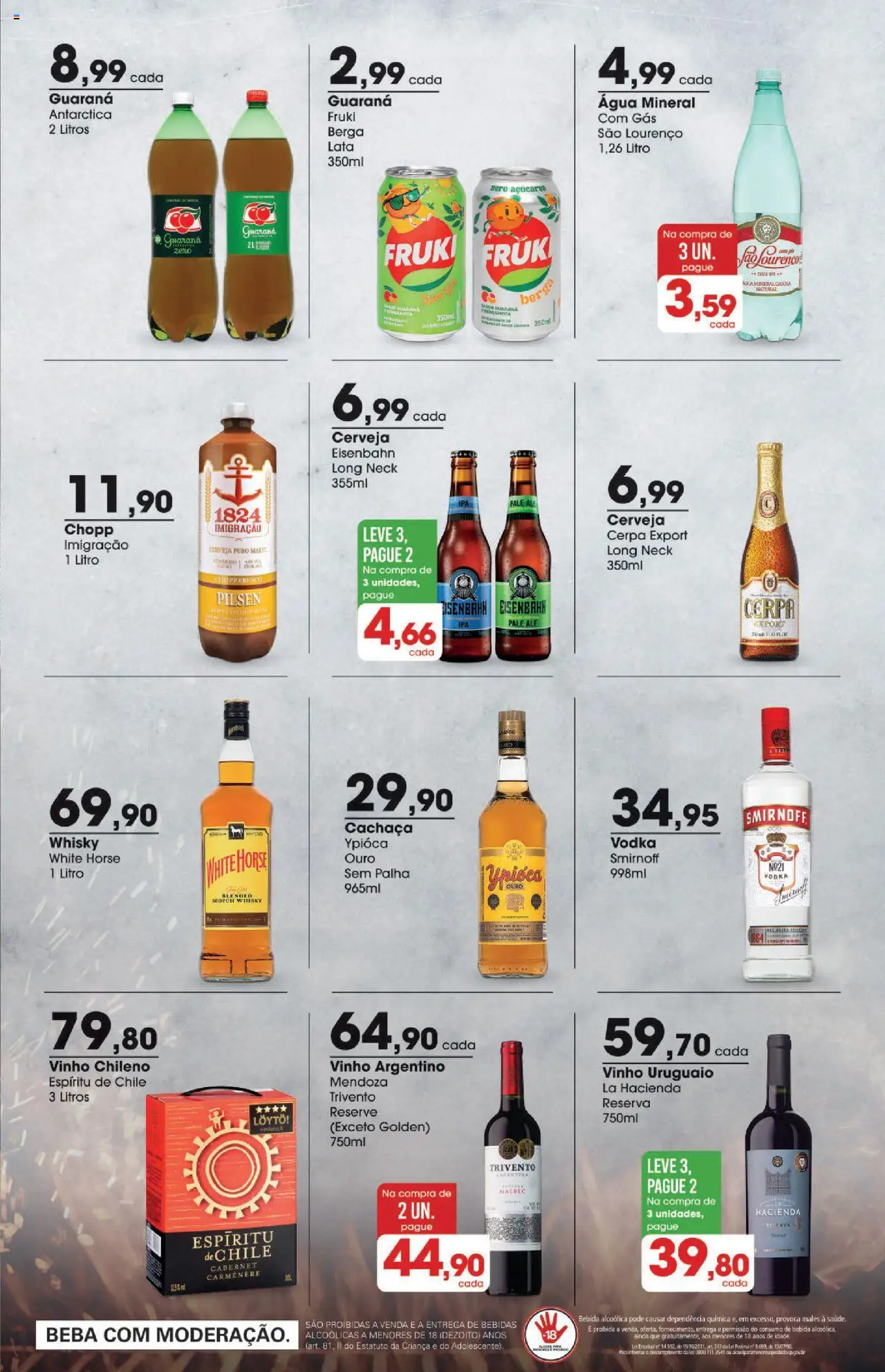 Zaffari Folheto - válido de 11.09.2025 | Página: 7 | Produtos: Whisky, Eisenbahn, Cerveja, Água mineral