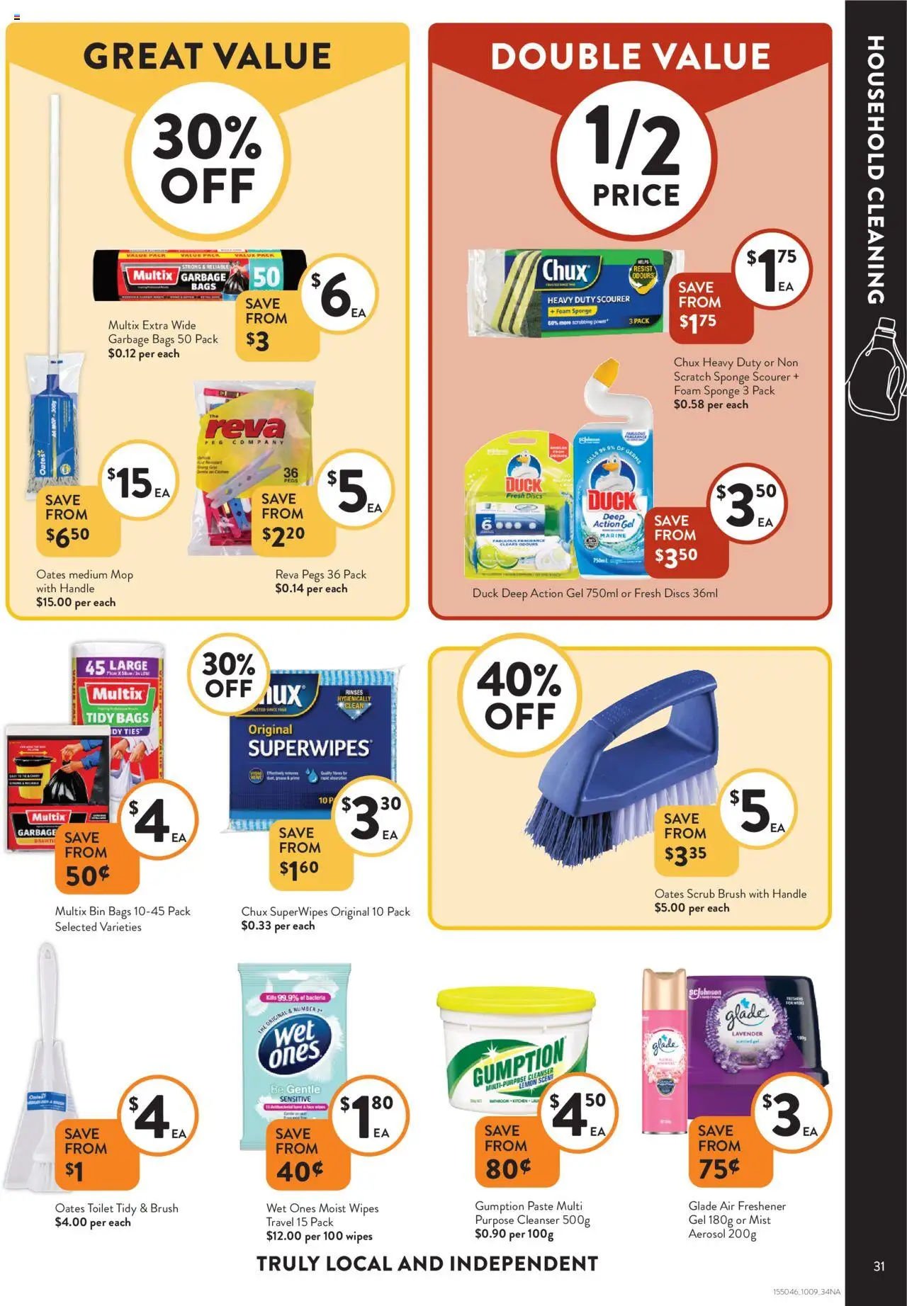 Foodworks catalogue - valid from 10.09.2025 | Page: 31 | Products: Household, Brush, Scrub, Multipurpose