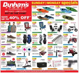 Preview of Dunham's Sports weekly ads valid from 25.04.2026