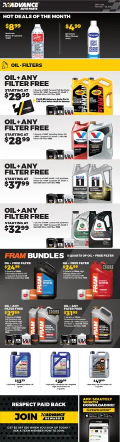 Preview of Advance Auto Parts weekly ads valid from 01.02.2026