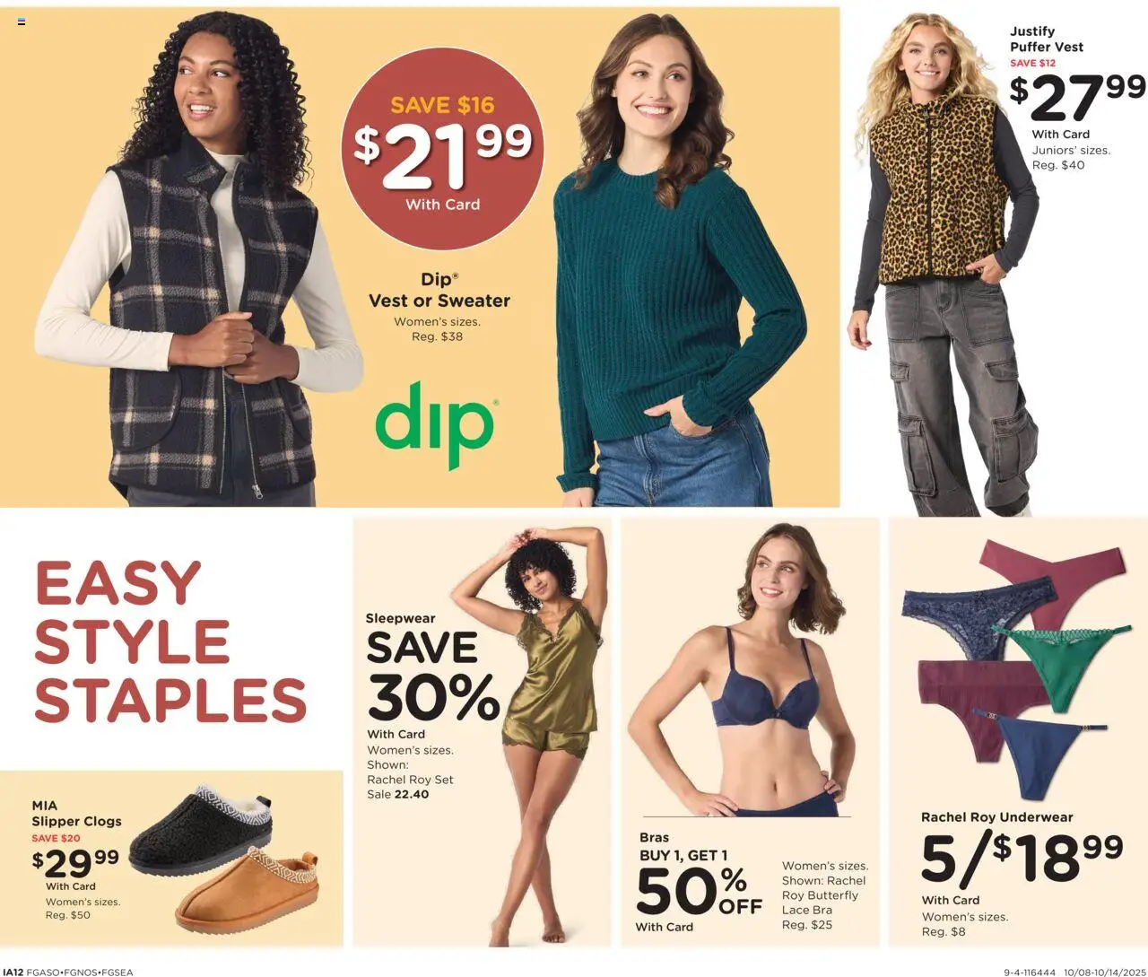 Fred Meyer Home & Apparel - valid from 08.10.2025 | Page: 17 | Products: Sweater, Vest, Underwear, Bra