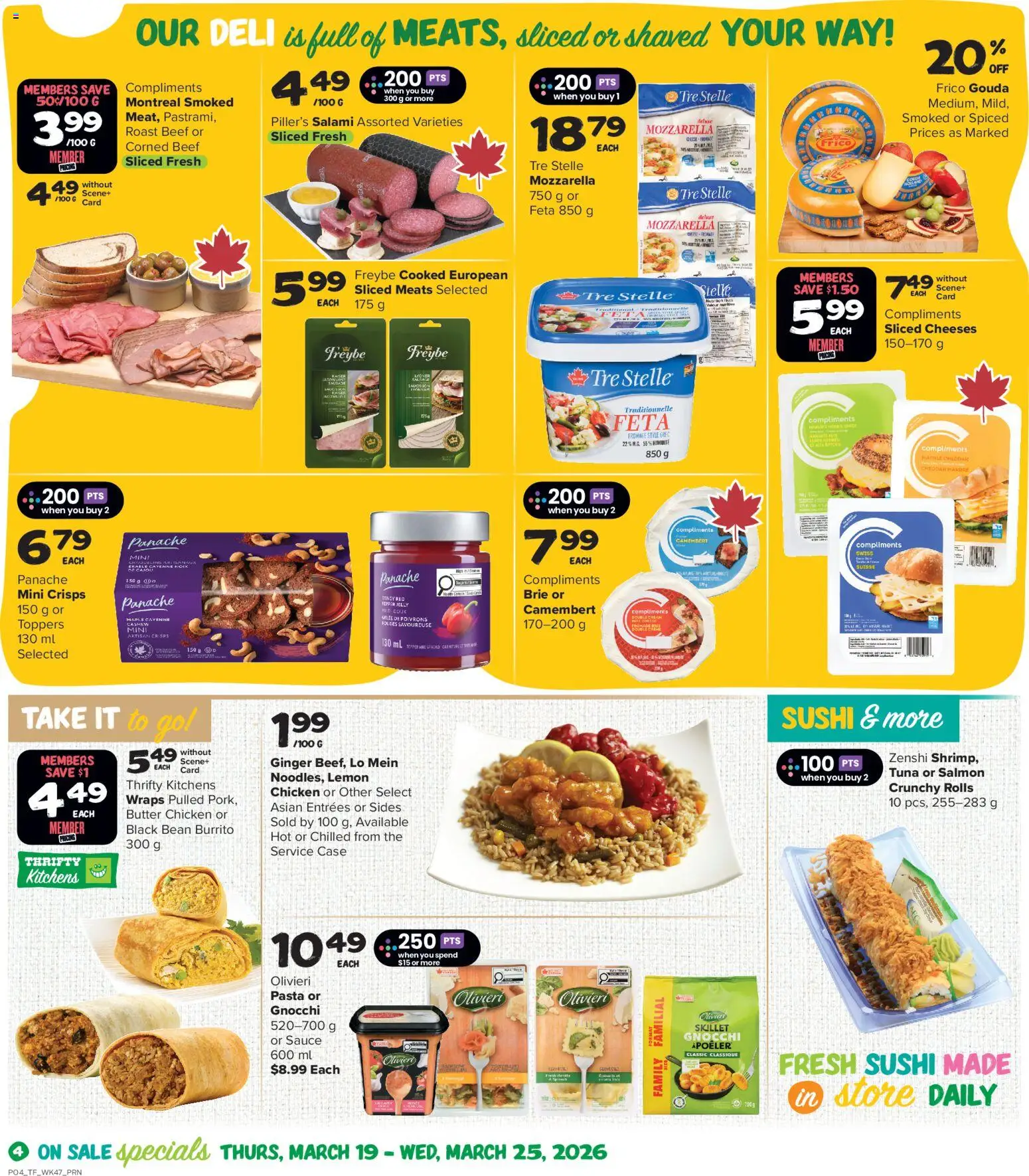 Thrifty Foods flyer valid from 19.03.2026 | Page: 5 | Products: Beef, Case, Butter, Chicken