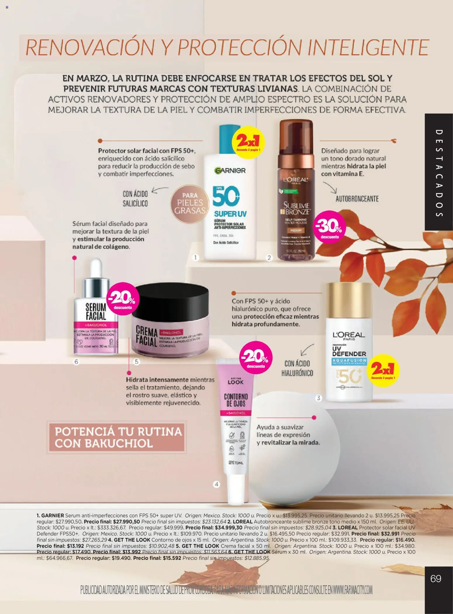 Farmacity catálogo │ válido desde el 03.03.2026 | Página: 69 | Productos: Contorno de ojos, Serum, Contorno, Crema