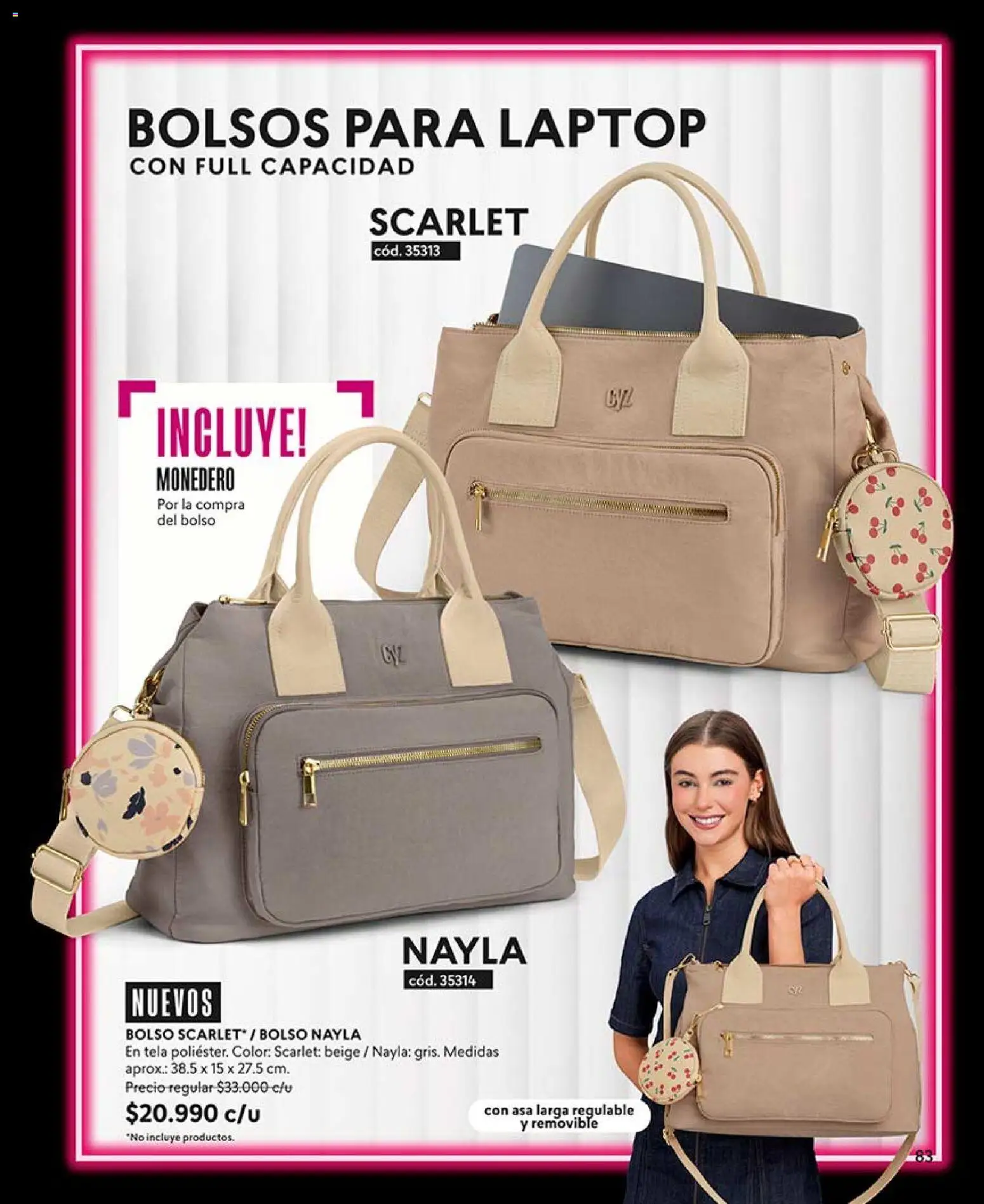 Catálogo CyZone Campaña 8 │ válido desde el 29.04.2026 | Página: 83 | Productos: Monedero, Bolso