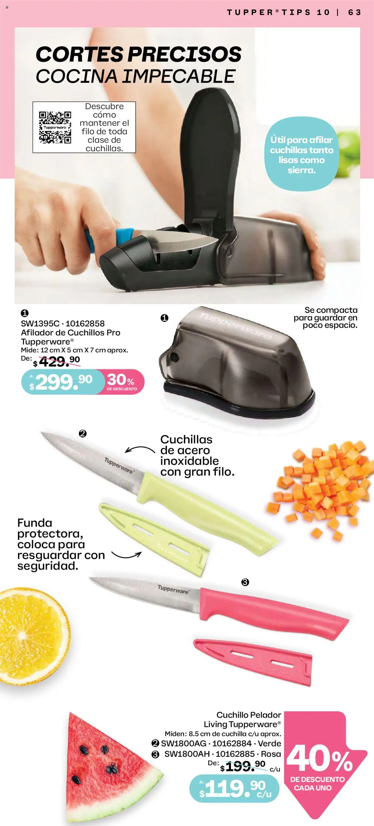 Nuevas ofertas de Tupperware válidas en toda la República Mexicana desde el 08.09.2025. ¡Encuentra las mejores ofertas en Tupperware - Catálogo! | Página: 63 | Productos: Funda, Cocina, Tupper, Cuchillo