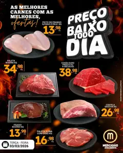 Mercadão Atacadista ofertas Carne - Pré-Visualização do folheto da loja Mercadão Atacadista, válido de 03.03.2026