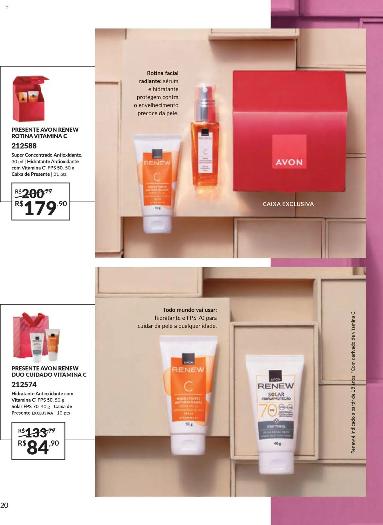 Avon Folheto - válido de 07.10.2025 | Página: 20 | Produtos: Caixa, Sérum, Vitamina c