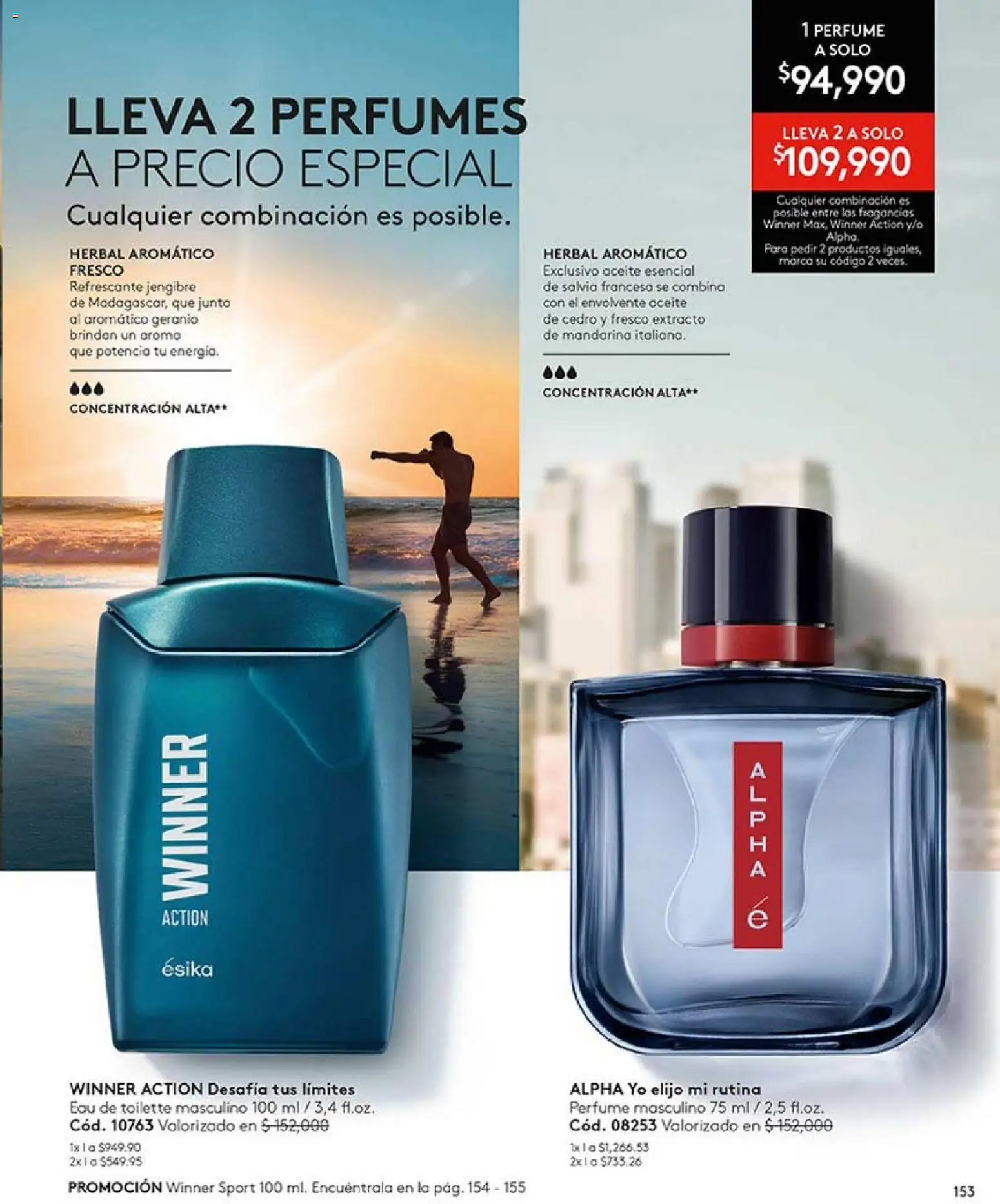 Ésika revista - valida desde el 01.04.2026 | Página: 153 | Productos: Perfume, Eau de toilette, Combinación, Aceite