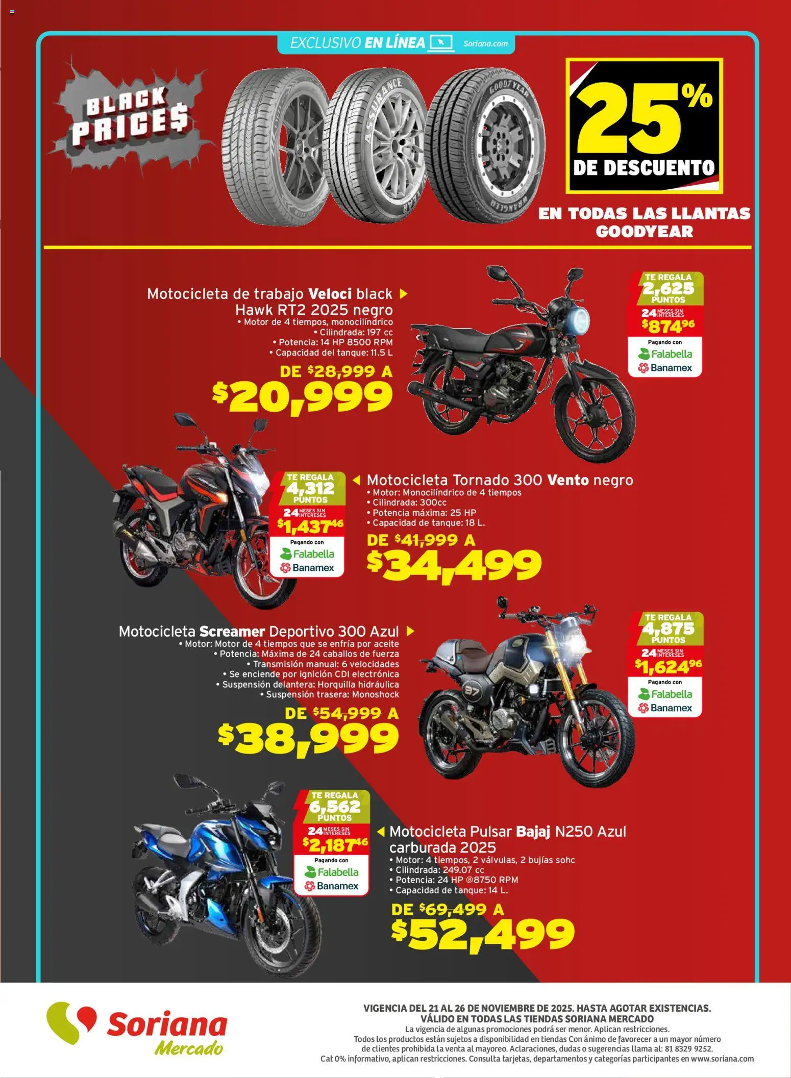 Nuevas ofertas de Soriana válidas en toda la República Mexicana desde el 21.11.2025. ¡Encuentra las mejores ofertas en Soriana - Black Prices Mercado Nacional! | Página: 17 | Productos: Aceite, Té