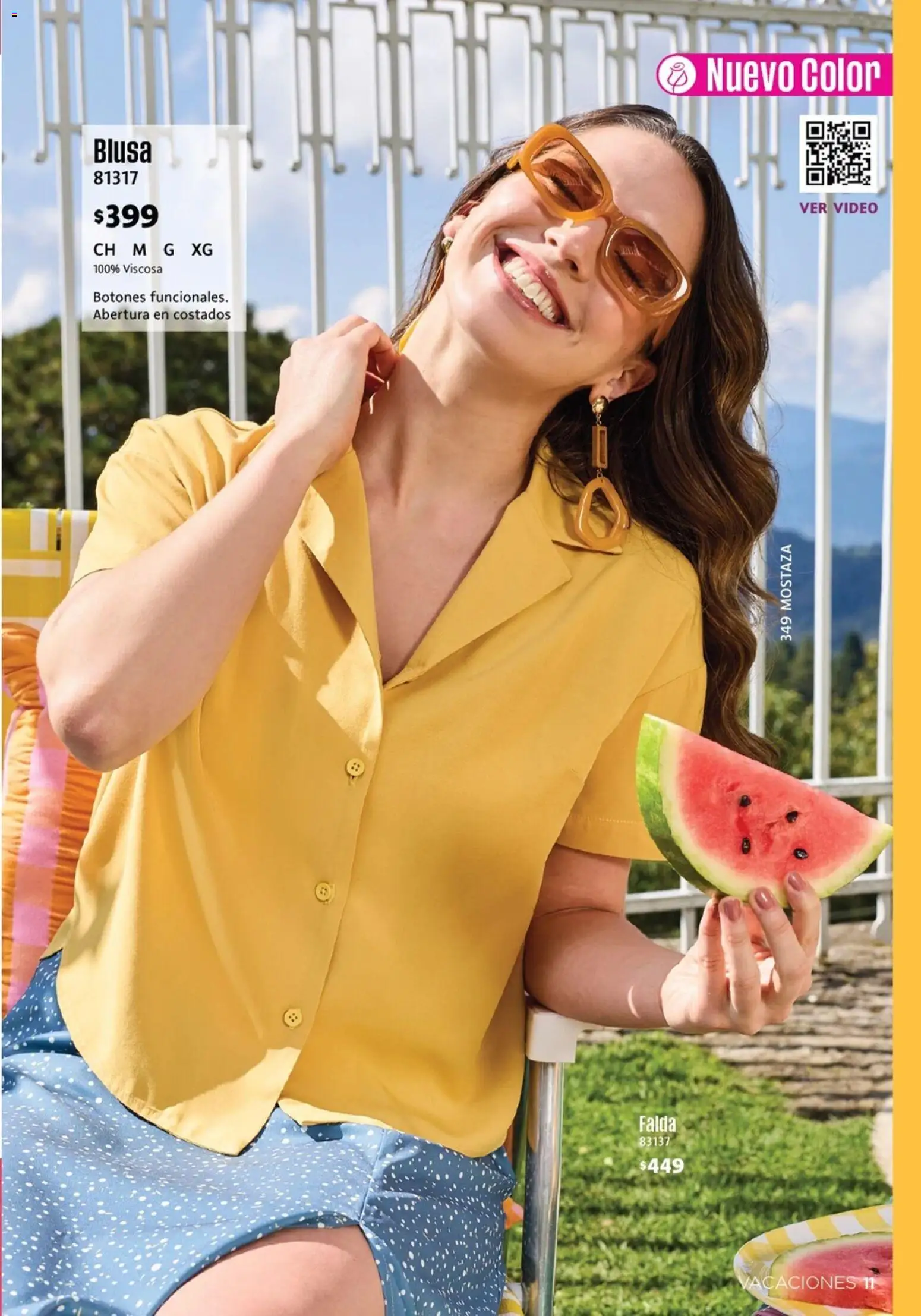 Nuevas ofertas de Ilusión válidas en toda la República Mexicana desde el 01.03.2026. ¡Encuentra las mejores ofertas en Ilusión catálogo Primavera! | Página: 13 | Productos: Blusa, Mostaza, Falda, Video