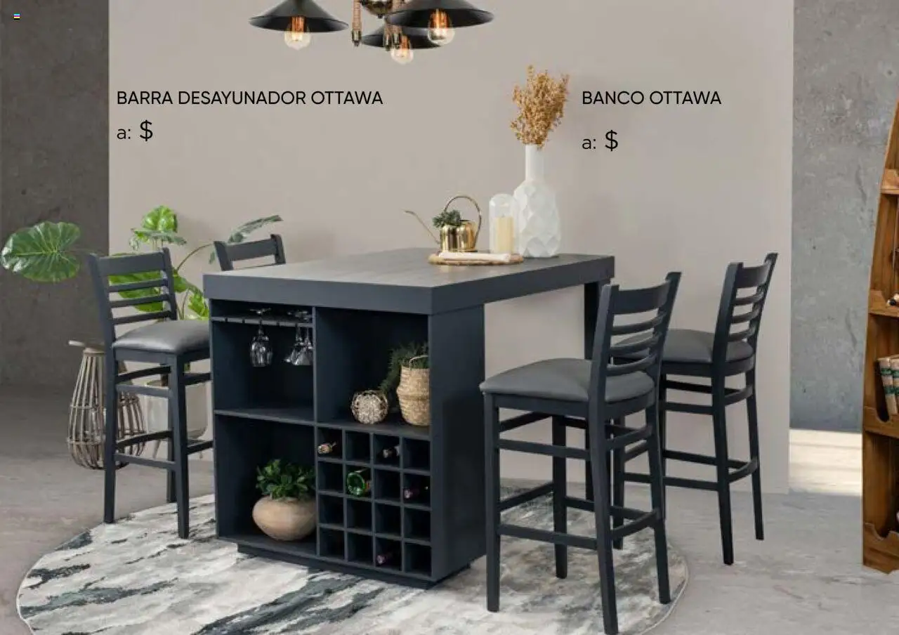 Nuevas ofertas de Muebles Dico válidas en toda la República Mexicana desde el 25.10.2024. ¡Encuentra las mejores ofertas en Muebles Dico catálogo Dico! | Página: 82 | Productos: Barra, Banco, Desayunador